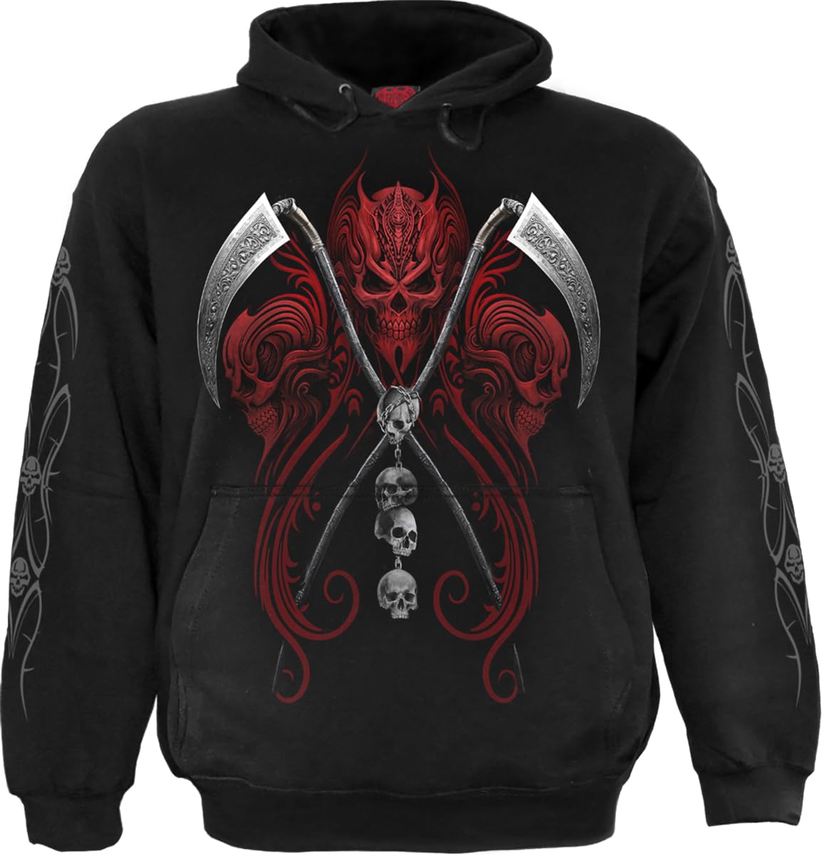 Spiral Black Direct - Reaperess - Hoody - Cotton - Size M - Gothic Grim Reaper Hoodies