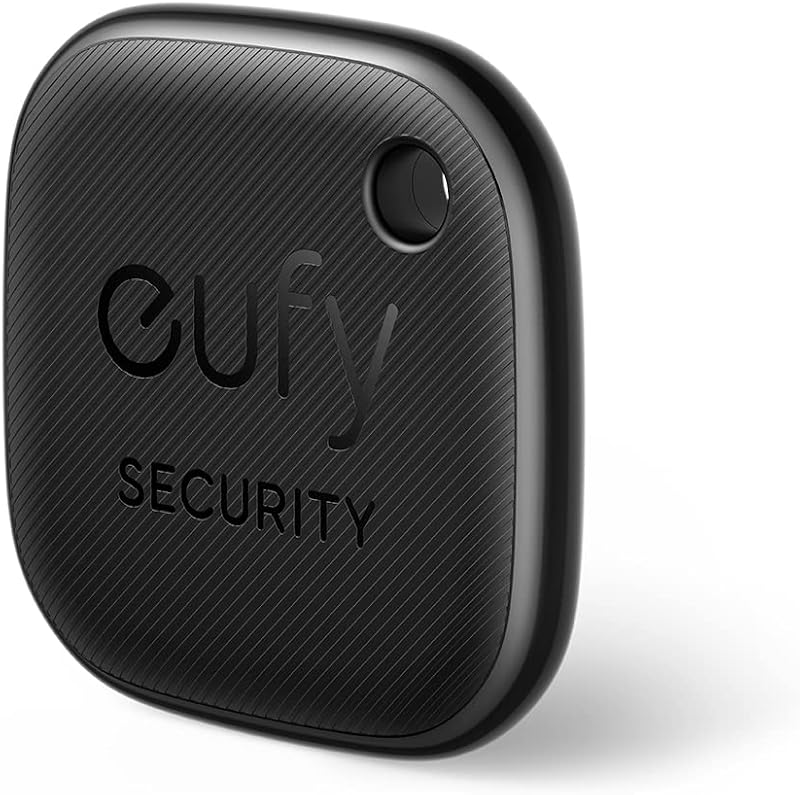eufy Security SmartTrack Link Bluetooth Item Finder and Key Finder, Works with Apple Find My (iOS only), Find your Remote, Luggage, Phone, and More, Water Resistant -Black- 18 Months Warranty