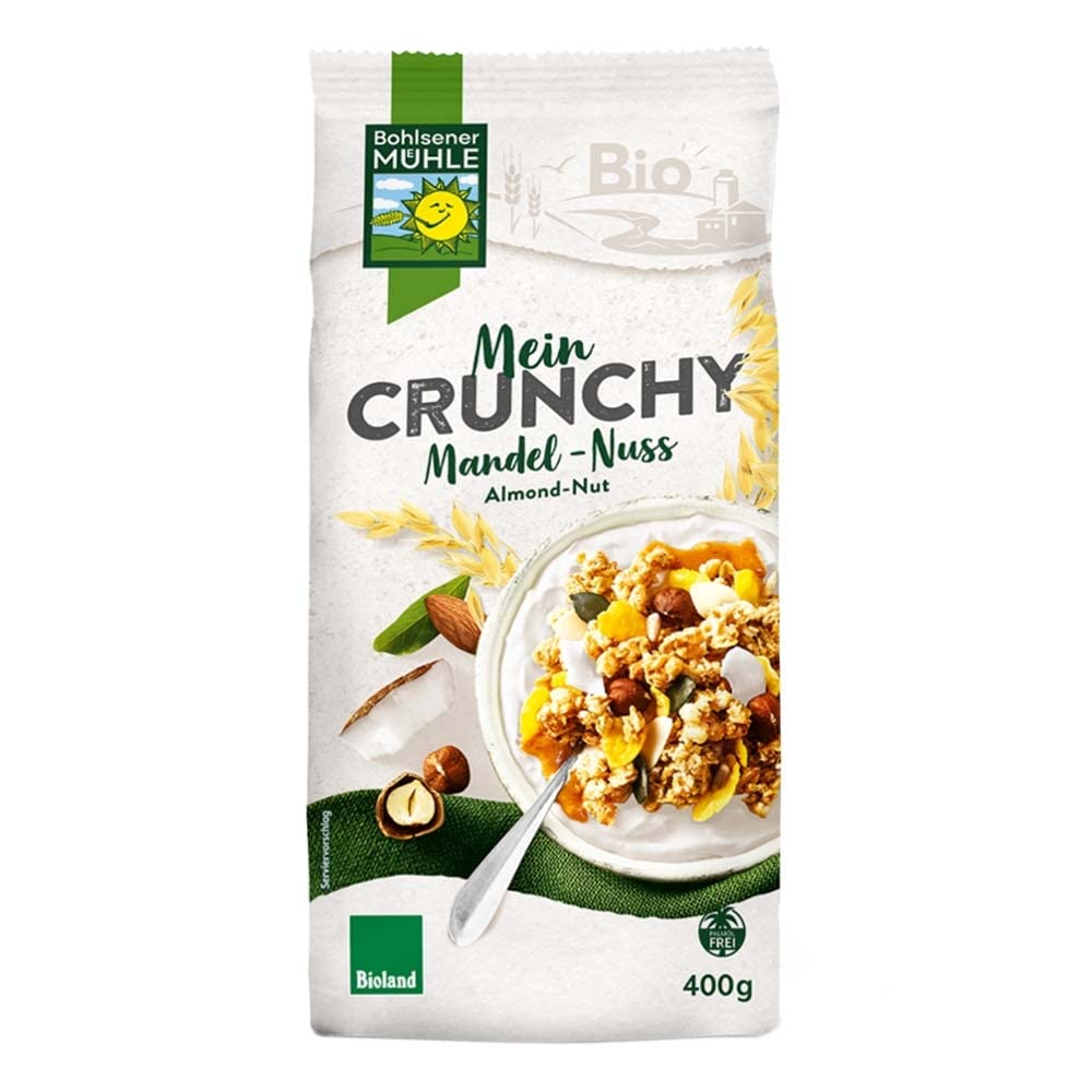 Bohlsener Mein Crunchy, Mandel-Nuss, 400g (12)