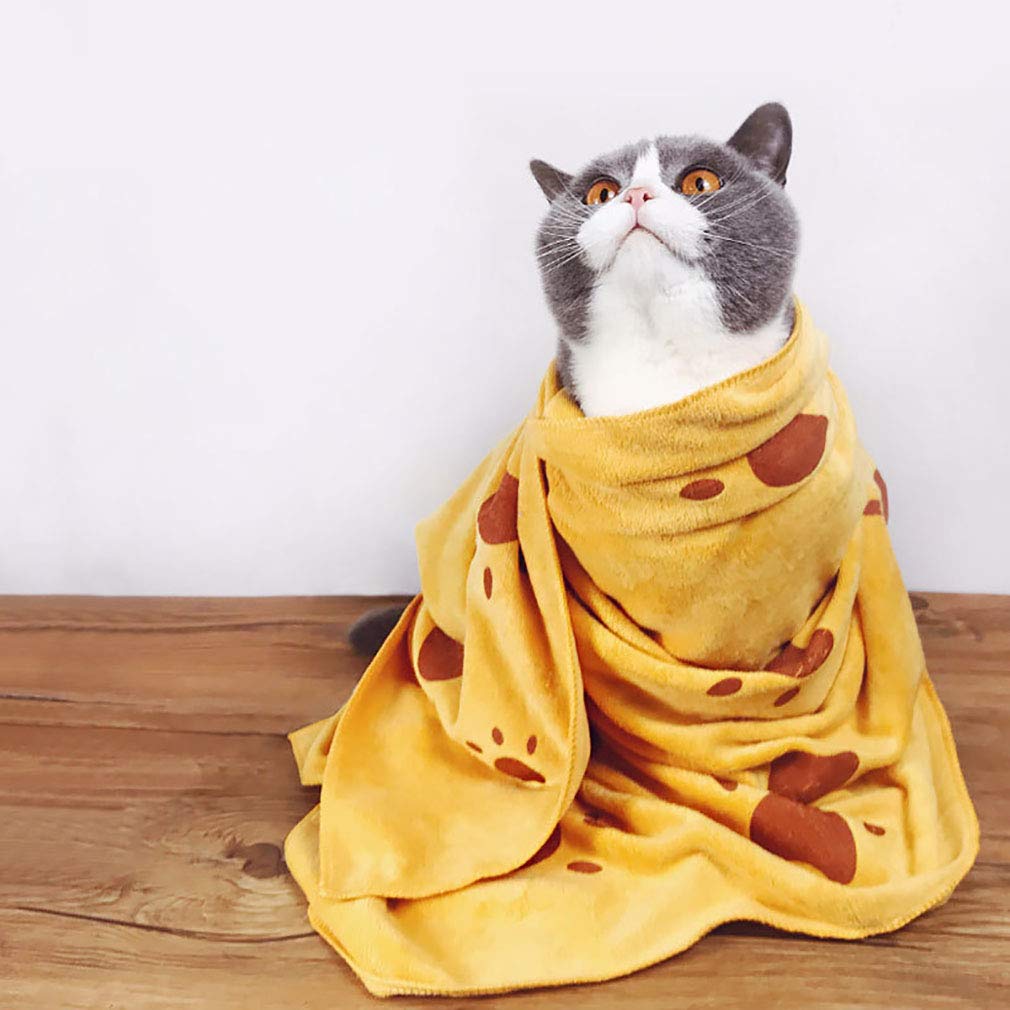 Serviette de Bain, Couverture pour Animaux de Compagnie pour Chien, Chat Moyen Chat Chiot Chaton Autres