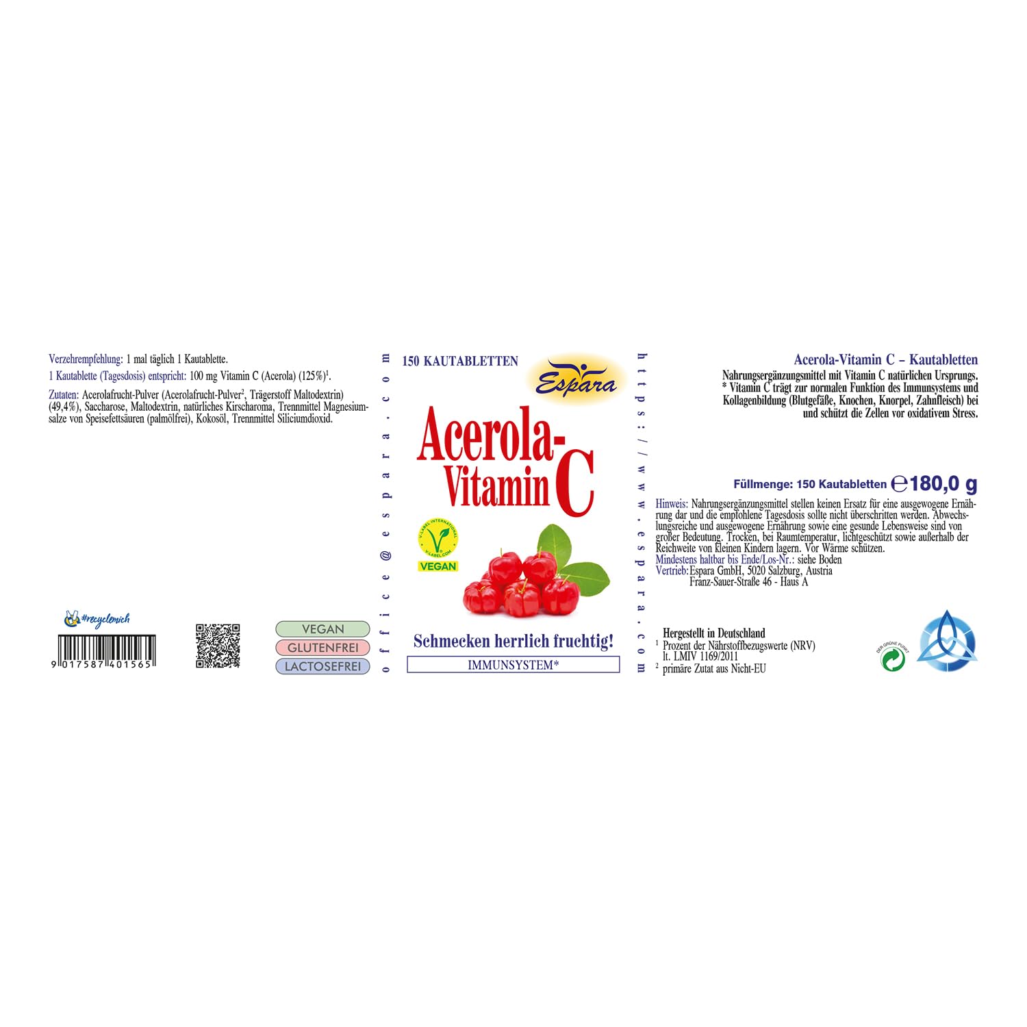 Acerola Vitamin C Tabletten 150St.