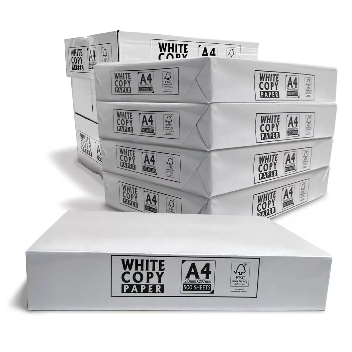 A4 White Printer Copier Paper 75/80 GSM 4 Reams / 2000 Sheets of Multifunction Laser Inkjet Paper for Everyday Use Office Copy Paper