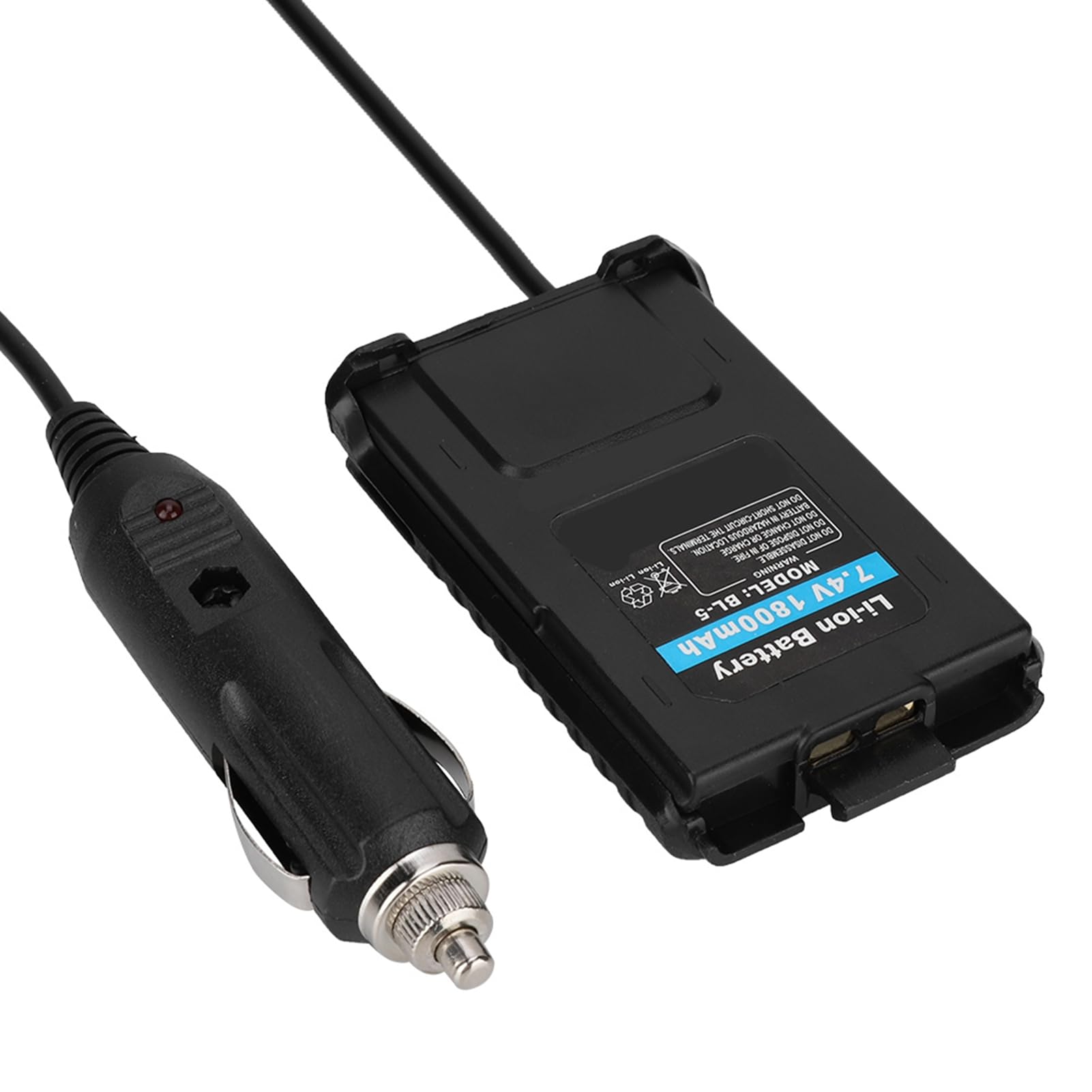 Adaptateur de Chargeur de Voiture 12V pour Éliminateur de Batterie de Voiture Radio Talkie-walkie Série UV-5R