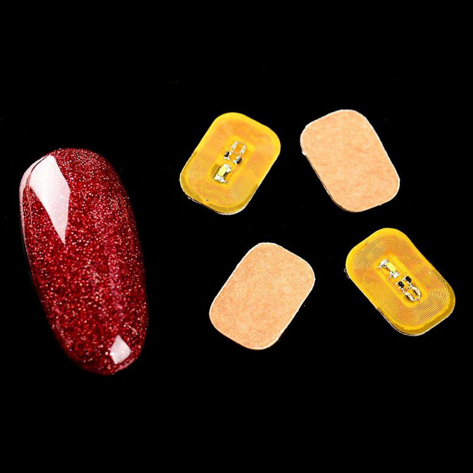 T.O.G. Glowing NFC Nail Art Tip Sticker Chip LED Light Flash Tool White Light-image-43