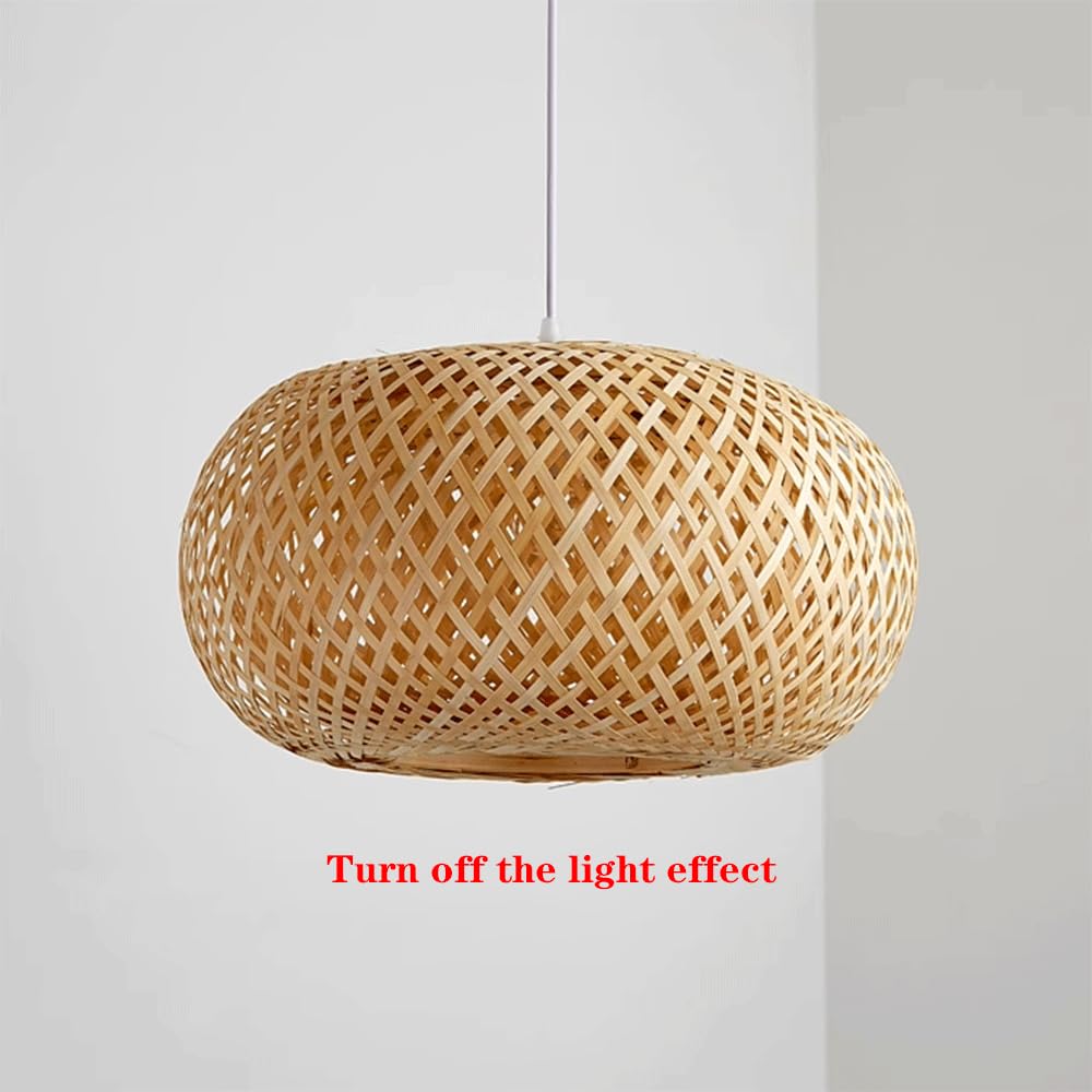 Nowa Lampa Wisząca Z Bambusa W Stylu Chińskim Lampa Wisząca Z Wikliny Herbaciarnianej Okrągły Żyrandol W Stylu Vintage Z Latarnią Tkane Lampy Sufitowe Do Wystroju Domu Do Jadalni, Baru