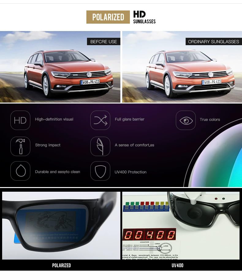 bullabulling Sports Full Reading Sunglasses Men's Polarized Outdoor Driving Classic Reader Presbyopic Goggles Sun Glasses4