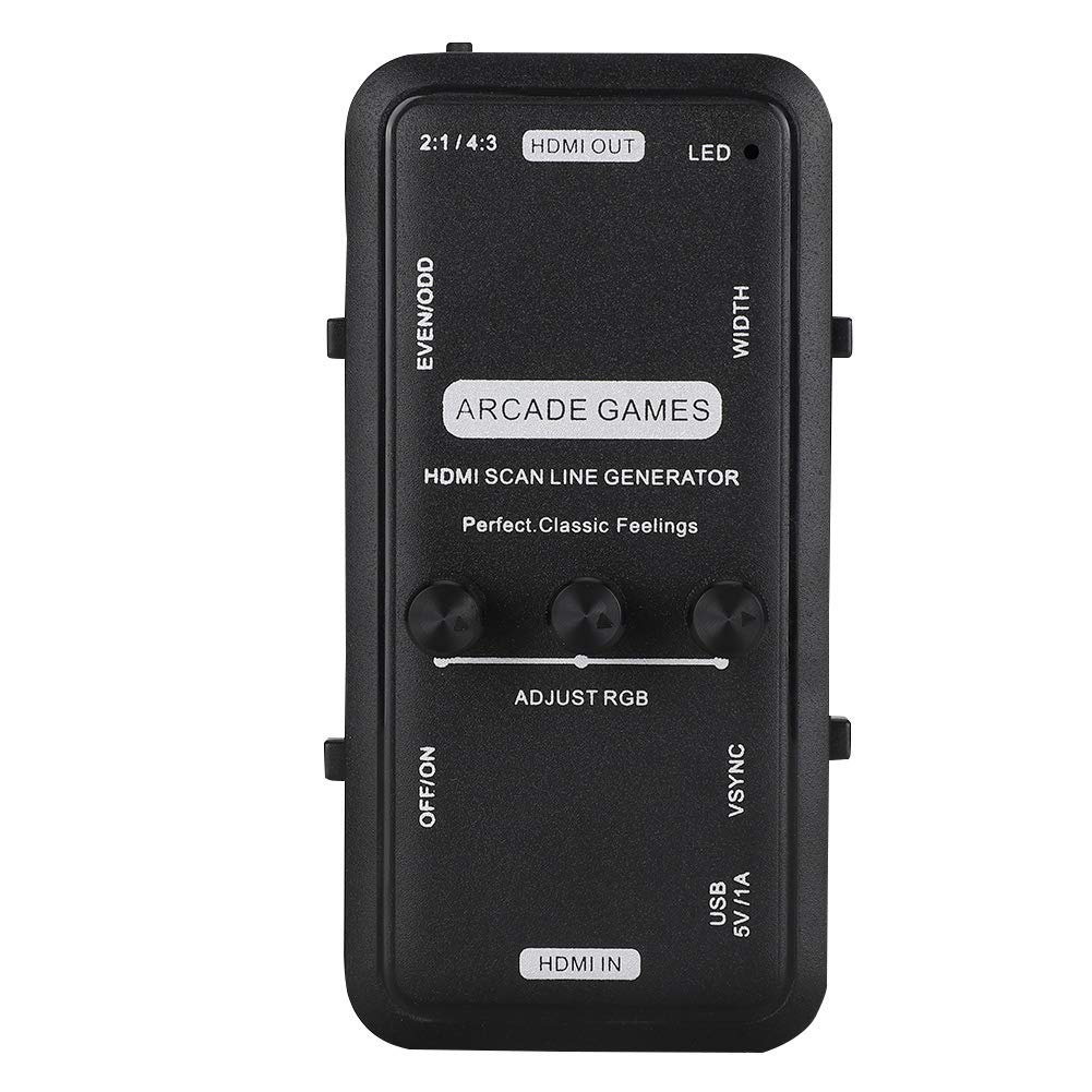 Convertisseur HDMI pour Jeu D'arcade, Affichage Rétro de Ligne de Balayage de l'image Vidéo CRT.15KHZ, Downscaler HDMI (Audio et Vidéo) Générateur de Ligne de Balayage HDMI