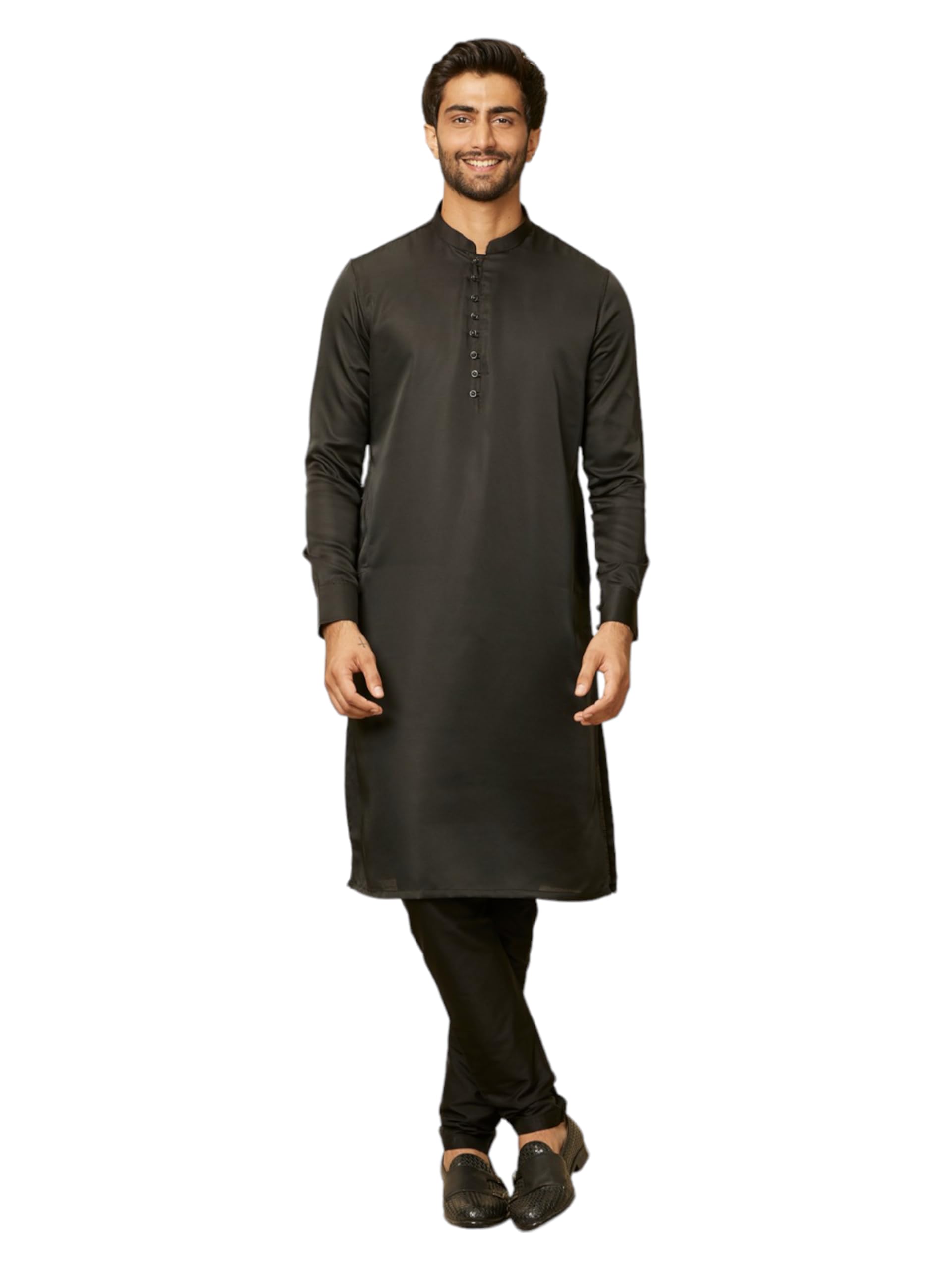 Men's Cotton Kurta Pajama Set (2pcs)-image-46