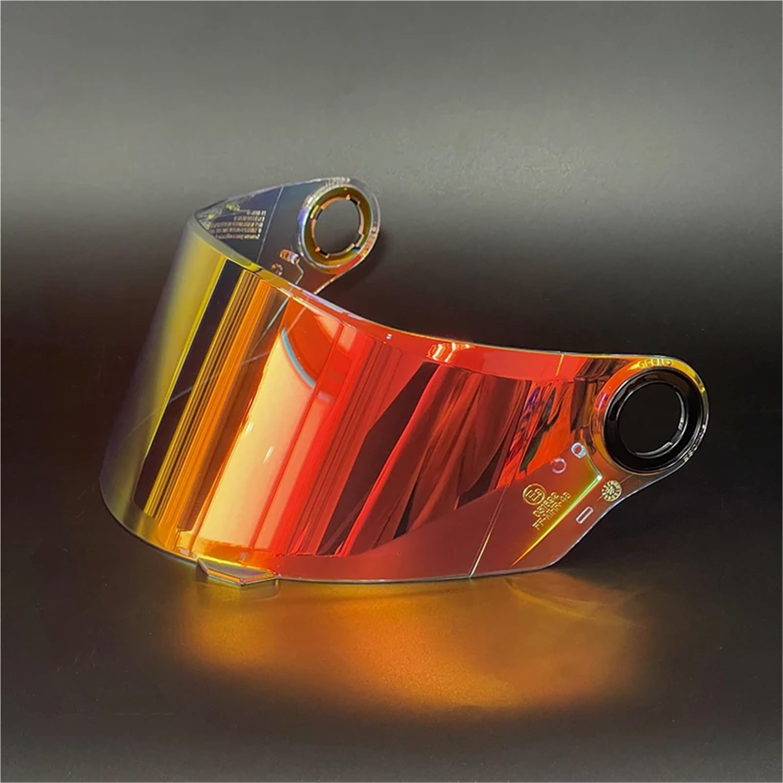 Visera Casco Moto Visera for casco integral de motocicleta, lente multicolor opcional(Red)