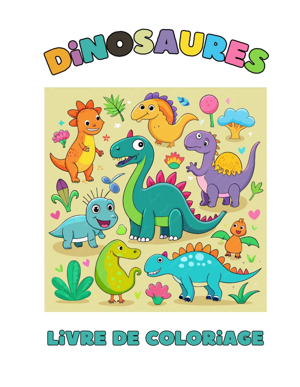Mon livre de coloriage : les dinosaures: Livre de coloriage pour enfants