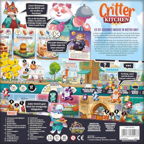 Cardboard Alchemy, Critter Kitchen, Connoisseur Game, Board Game, 1-5 Players, from 12+ Years, 60 Minutes, German - Image 4