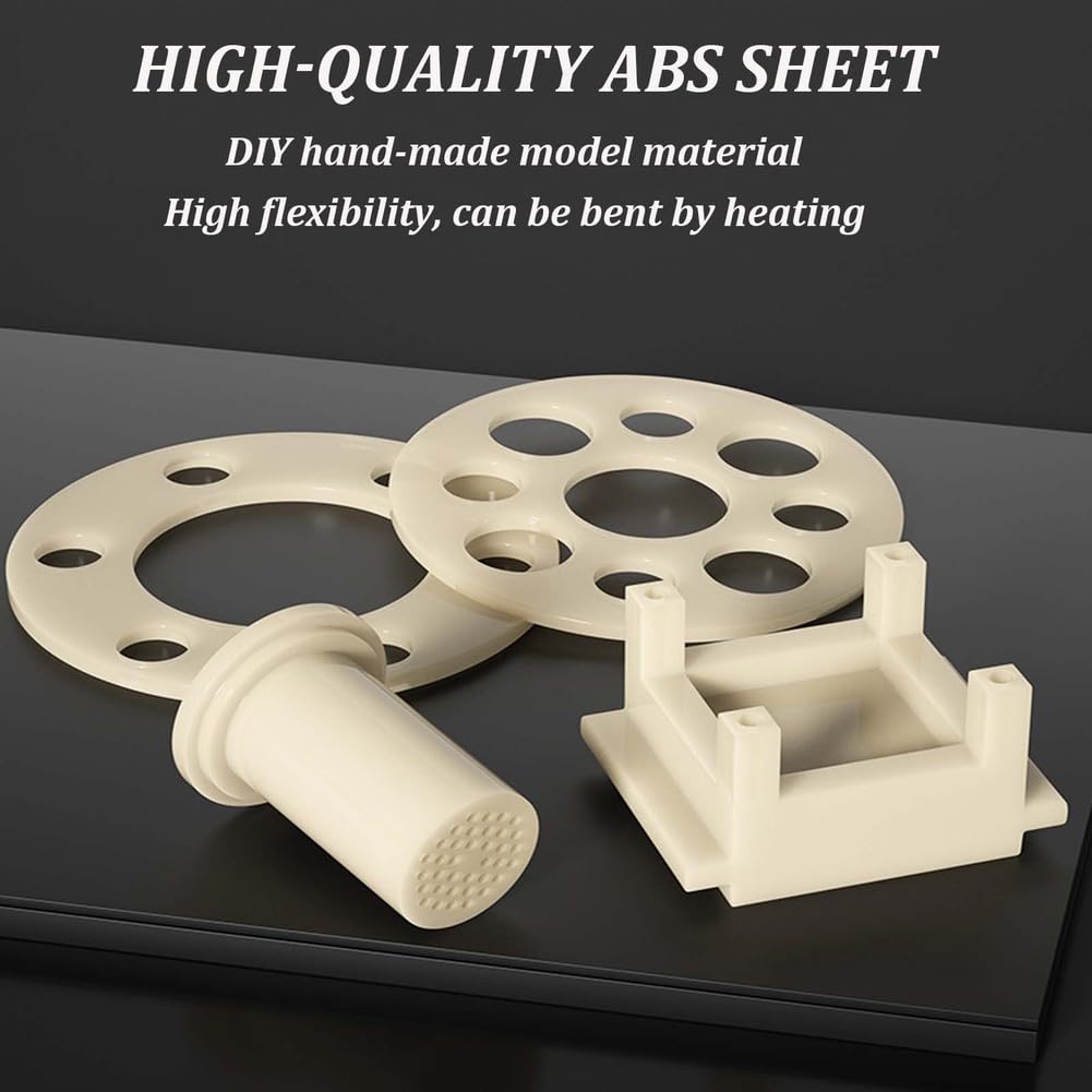 Hoja de Plástico Reutilizable ABS Beige 300mm x 300mm(10mm)