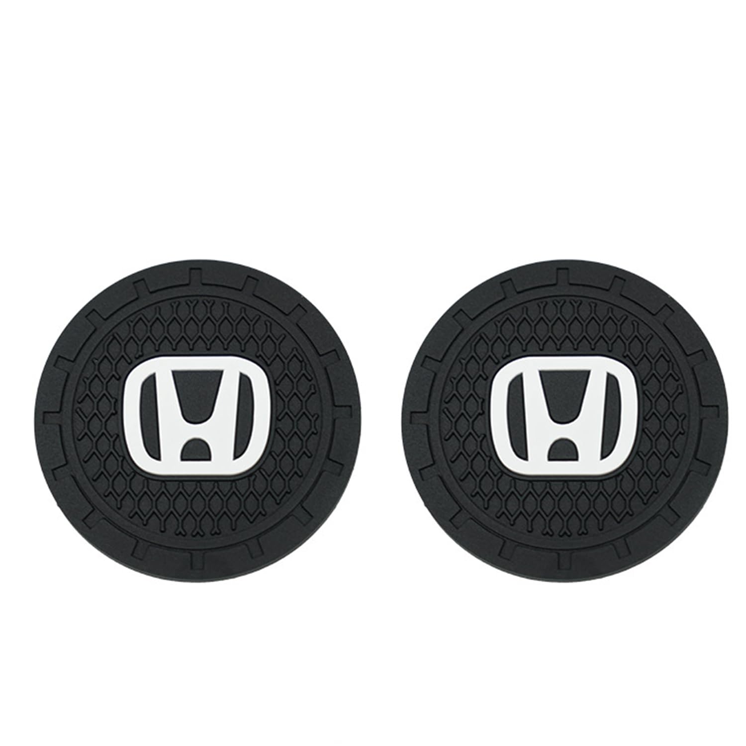 Car Cup Coasters Fit for Honda Civic FIT Odyssey Accord CR-V HR-V Accessories,Recessed Silicone Anti Slip Cup Holder Coaster Interior Accessories 2.75in 2Pack