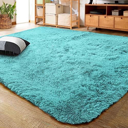 LOCHAS Ultra Soft Indoor Modern Area Rugs Fluffy Living Room Carpets for Children Bedroom Home Decor Nursery Rug 3x5 Feet, Yellow
