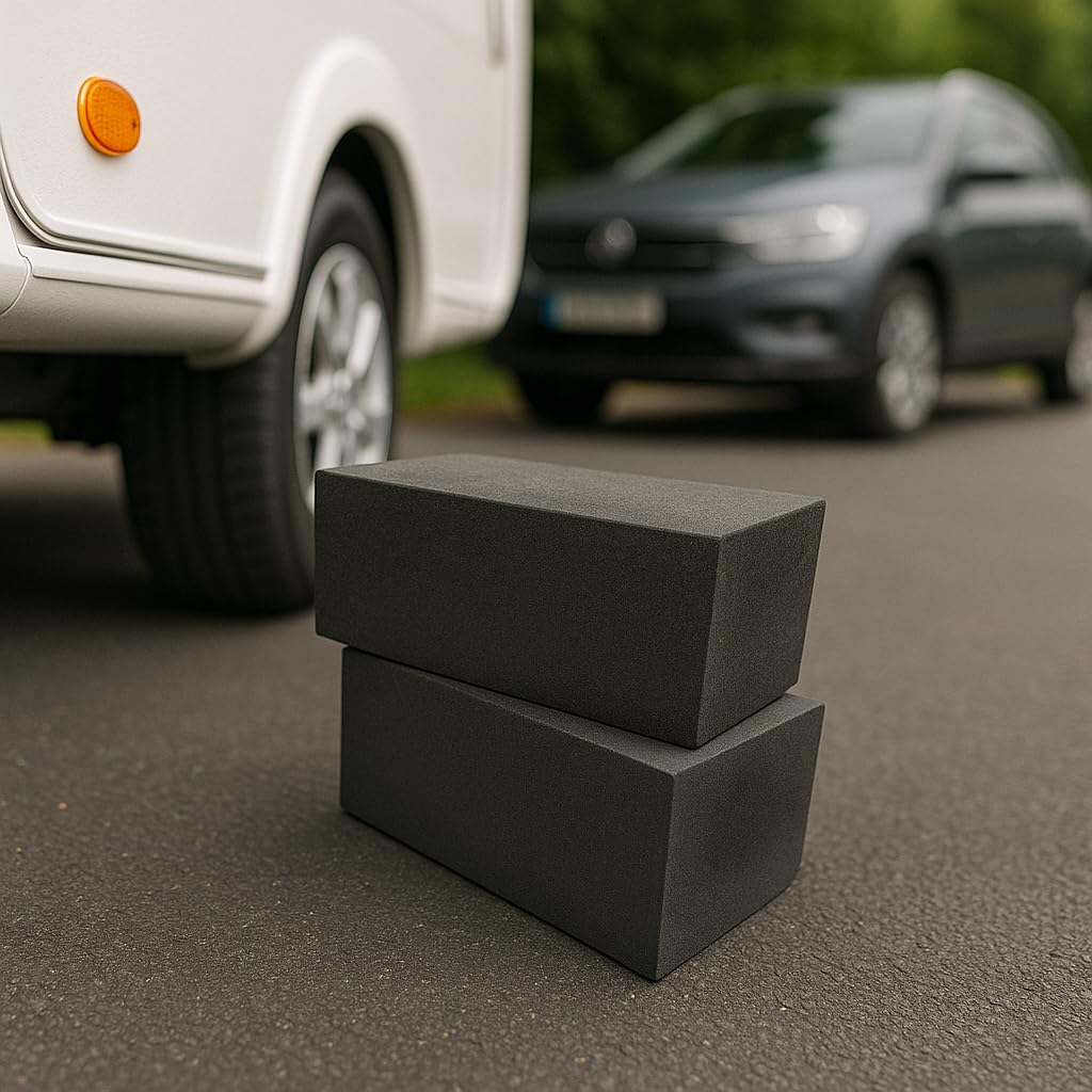 Wohnwagen Unterlegklötze für Stützen - Leicht & Robust - Hohe Qualität (4er Set)