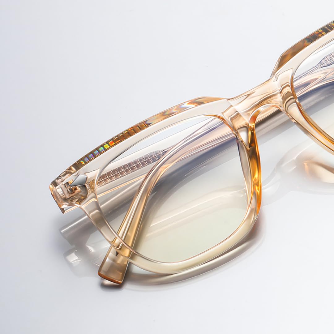 Montatura per occhiali da uomo con lenti trasparenti e occhiali da donna con luce blu Tr90 Retro