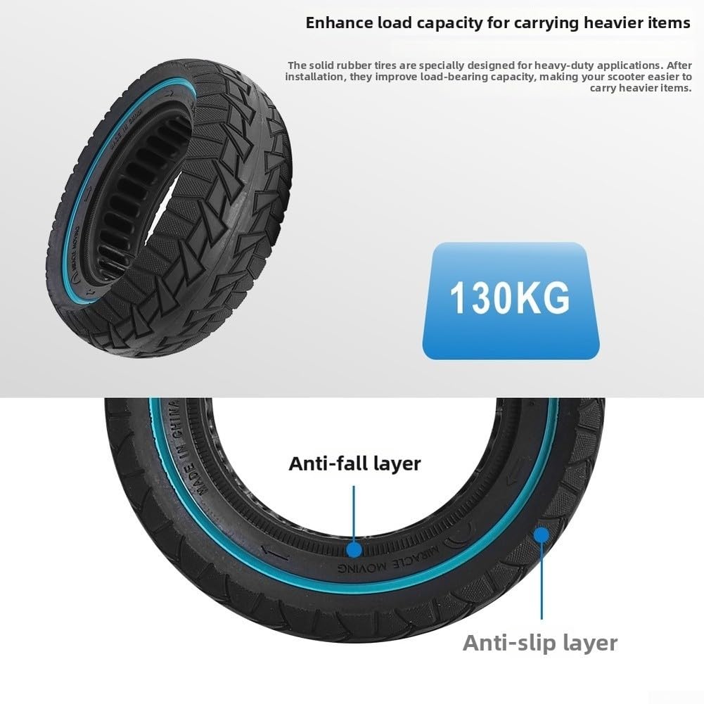 Pneu solide 8,5 x 3 pour Kugoo pour g2pro pour vsett anti-crevaison (bleu)