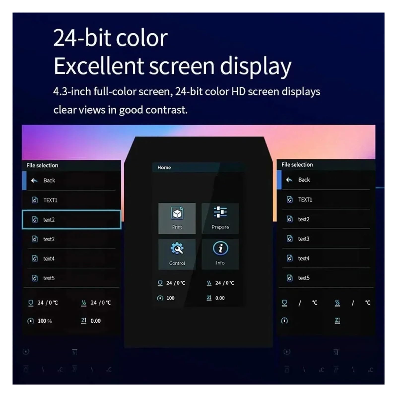 Compatible for Creality, écran tactile LCD Ender-3 4,3 pouces A