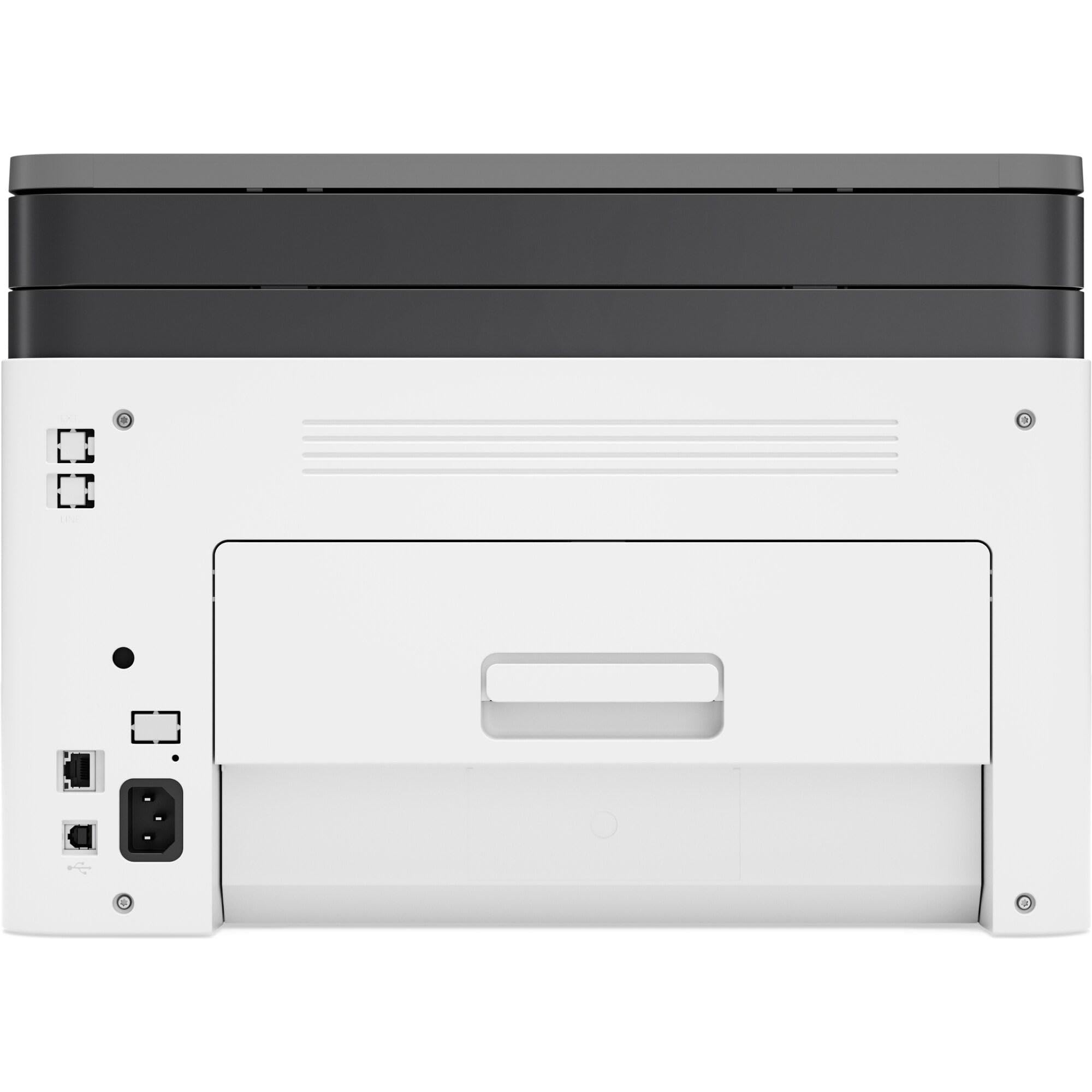 HP Color LaserJet MFP 178nw Stampante Multifunzione A4 Stampa Fronte e Retro Manuale a colori 18 ppm USB Wi-Fi Ethernet Schermo LCD Bianca
