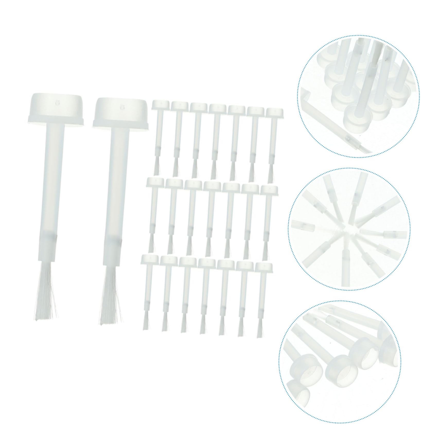 600piezas Pinceles De Esmalte De Uñas Cepillos De Reemplazo Para Pintura De Uñas Herramientas Prácticas Para Nail Art Cepillos Suaves y Eficientes Para Uso Profesional y