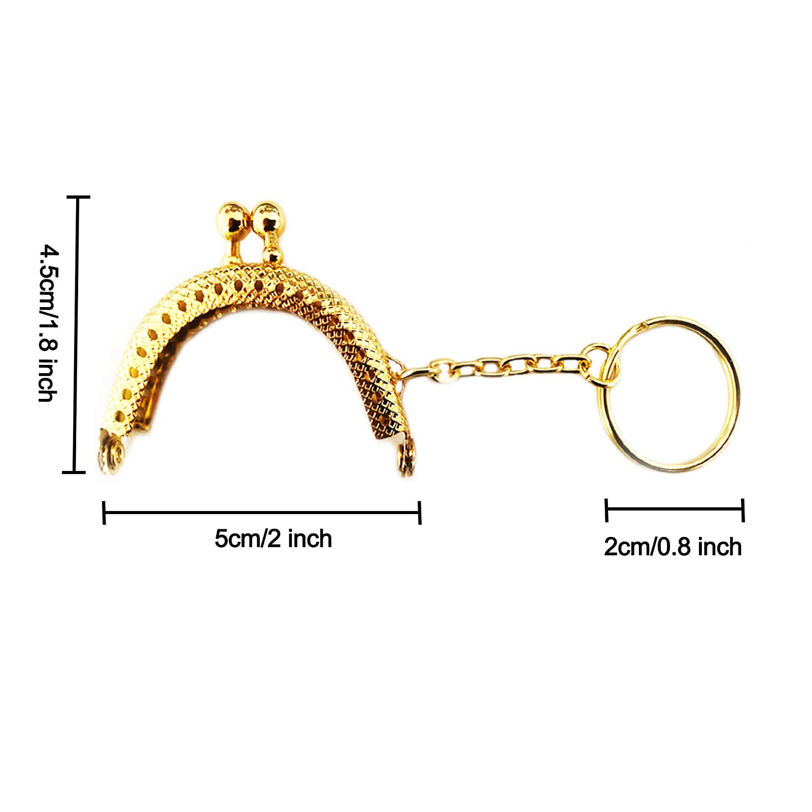 8 Pièces Cadre De Sac À Main Fermoir De Baiser, Fermoir De