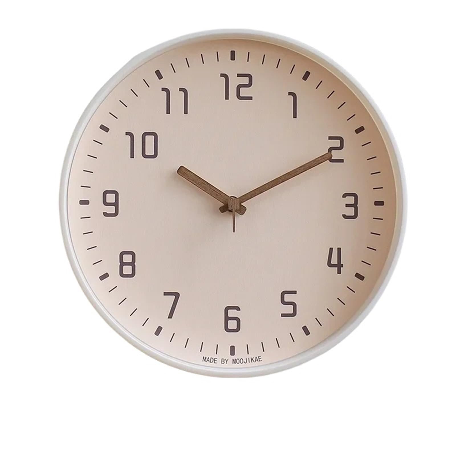 DJSKLDF Wall clock Japanese Style Clock Wall Clocks Noiseless For Living Room Decoration Domestic Simple Mute Modern Fashion Decor(Coffee,12 inch)