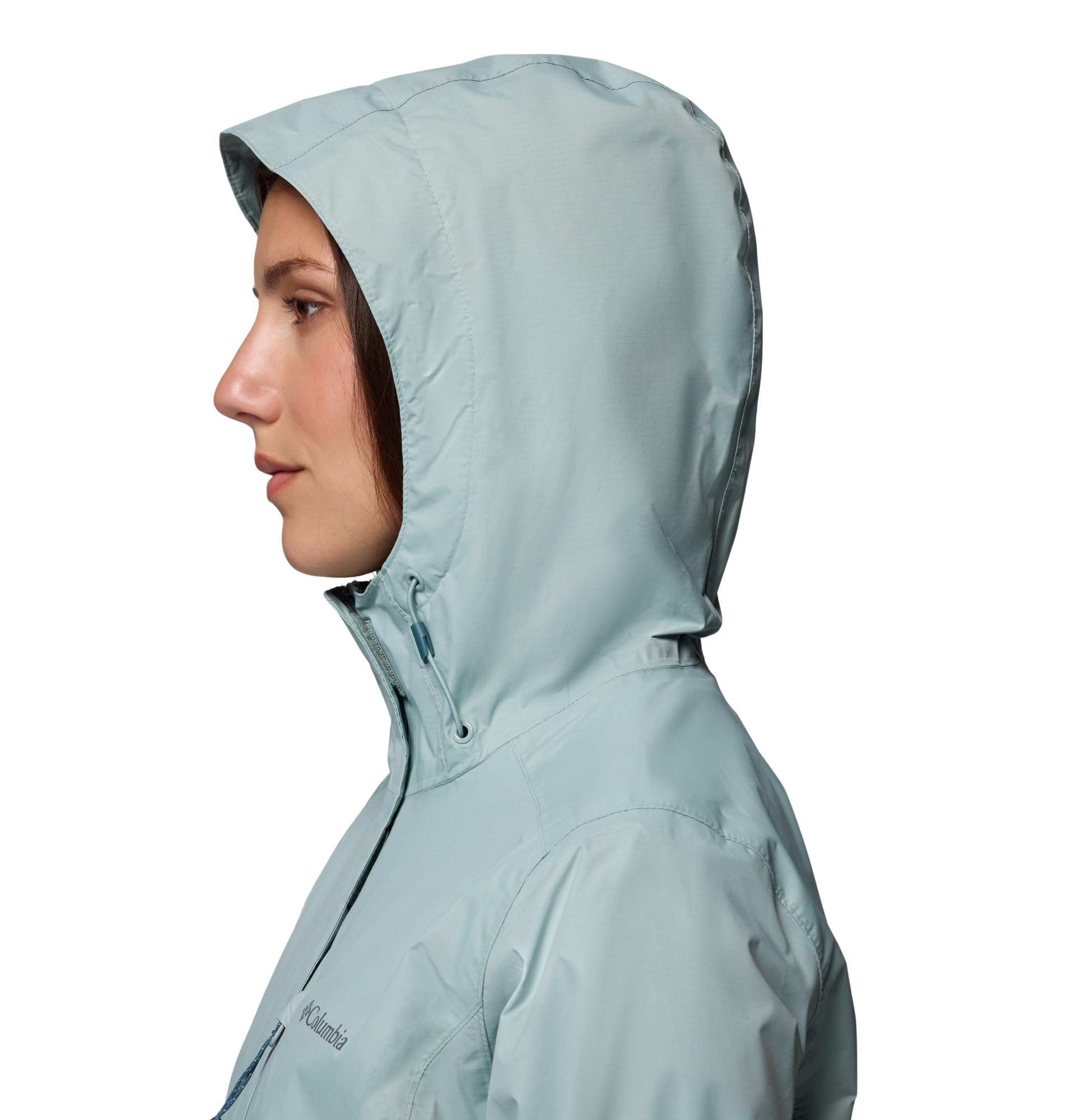 Columbia Damska kurtka Pouring Adventure 3, wodoodporna, niebieska, XL