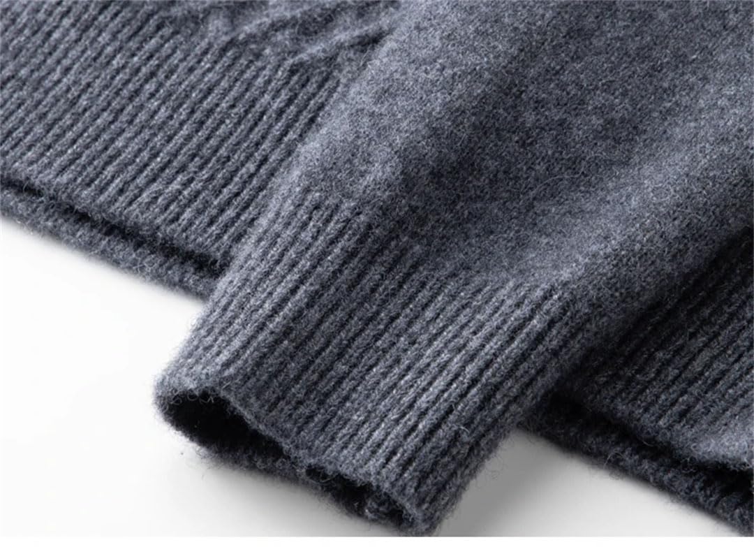 Vogrtcc Jersey De Punto De Cachemir con Cuello Redondo para Hombre