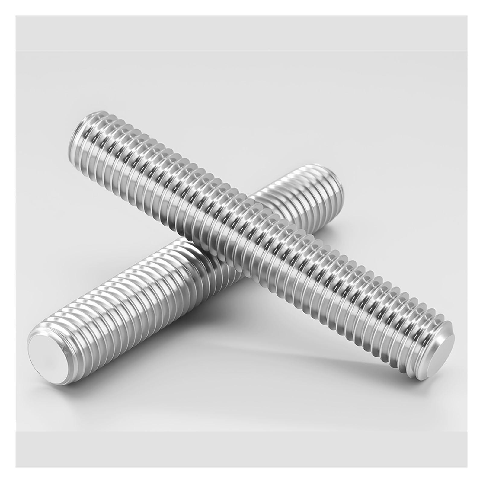 Varilla roscada de acero inoxidable, diámetro tornillo, perno sin cabeza completamente métrico, varillas roscadas, tornillos(300mm,M12 (2pcs))