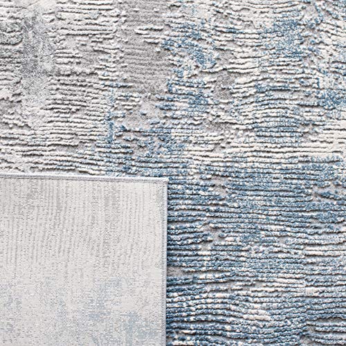 Tapis abstrait à poil court gris Invista 61 x 244 cm résistant et doux - 7