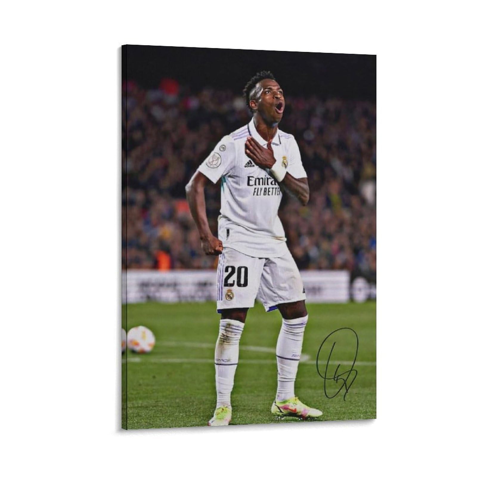 ASUIU Vinicius Jr Canvas Poster Artworks Picture Print Poster Wall Art Painting Canvas Decor Home Posters 08x12inch(20x30cm)