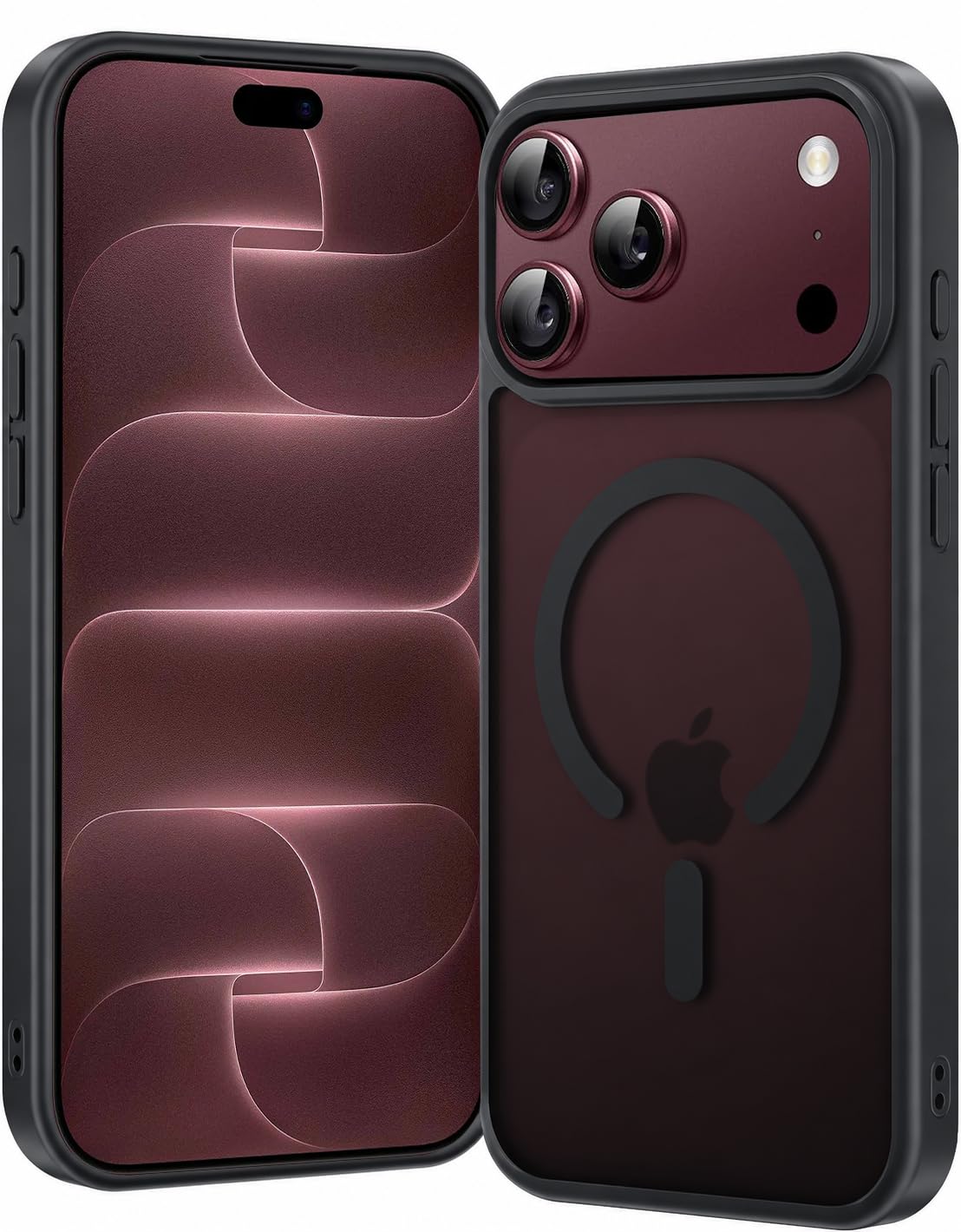 Elzzi Magnetic Magsafe for iPhone 18 Pro Max/iPhone 17 Pro Max Case (Compatible with MagSafe) Slim Translucent Matte Shockproof with Anti-Fingerprint Phone Case, Burgundy — Amazon image 32