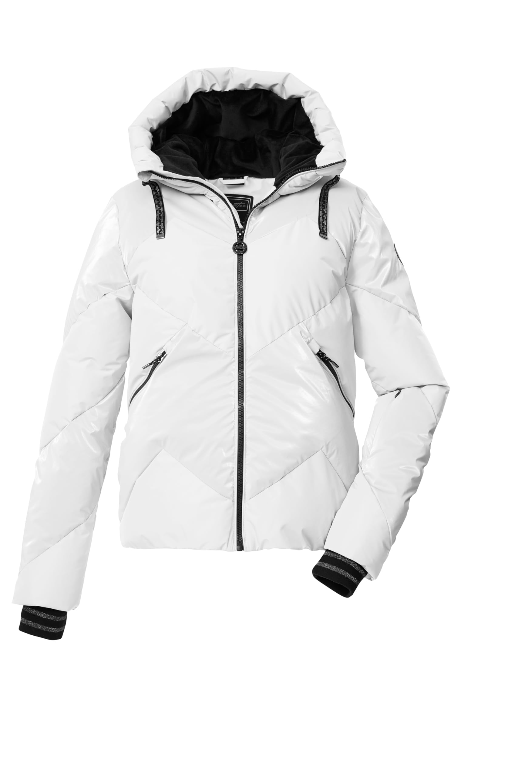 Killtec Damen Ksw 113 Wmn Ski Qltd Jckt Steppjacke/Skijacke/Funktionsjacke in Daunenoptik mit Kapuze und abzippbarem Schneefang