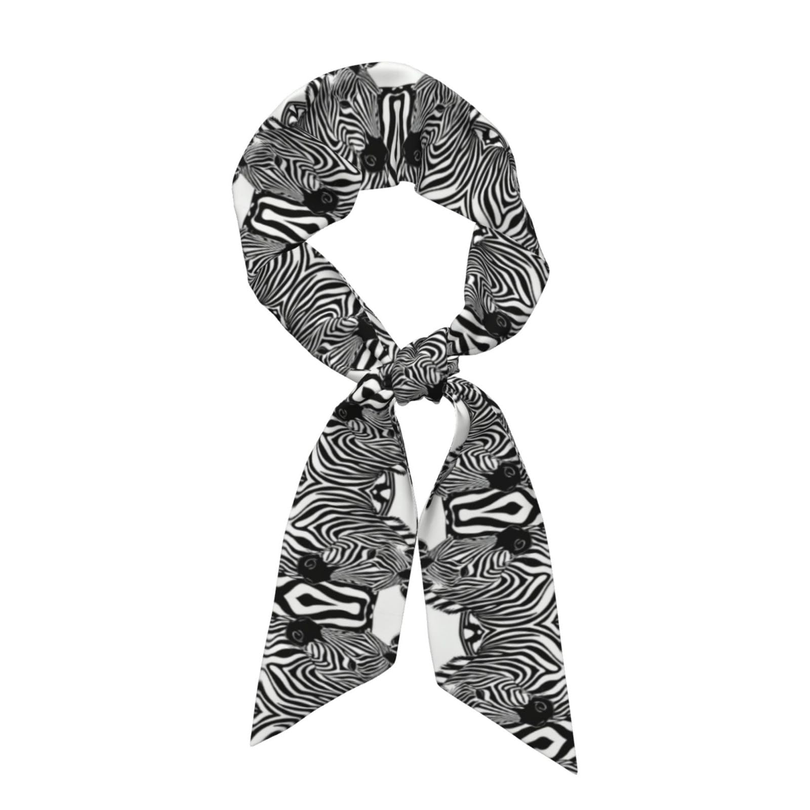 JEJEA Zebra Print Print Silky Neck Scarf, Fashion Silky Satin Headscarf For Women, Lightweight Silk Graceful Scarfs