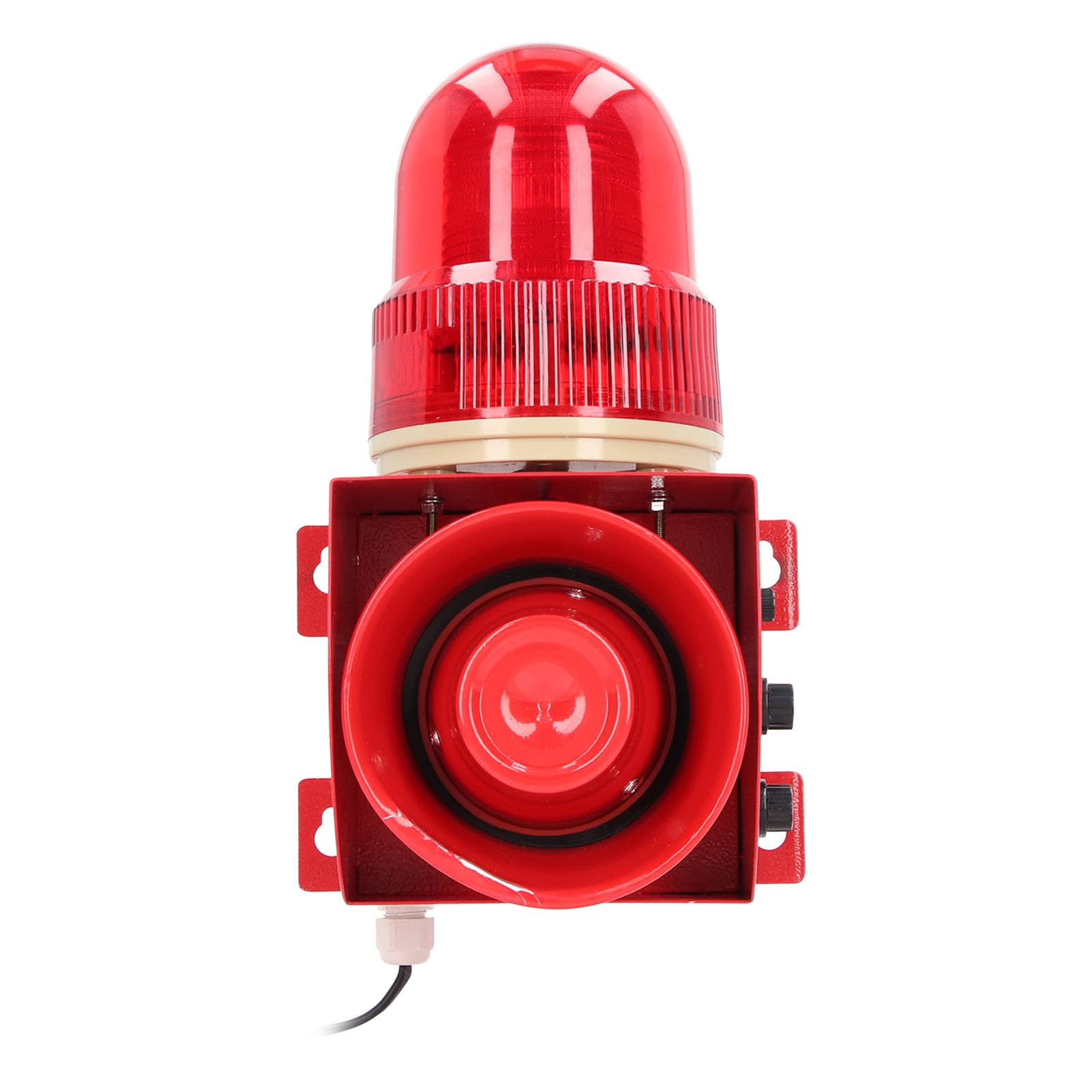 Alarma Industrial, Fuerte y Brillante Alarma de Sirena Industrial Cuentas LED Tono de Volumen Ajustable para Granjas (Enchufe europeo 220V)