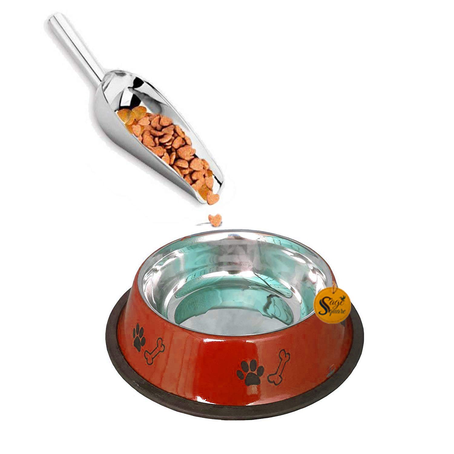 See full amazon price history chart for Sage Square Dog Stainless Steel Bowl with Anti Skid/Slip Rubber Base for Food and Water with Squeaky Pet Toy for Pets, Dogs, Puppy, Cat, Kittens (900ml) (Random) Sage Square Dog Stainless Steel Bowl with Anti Skid/Slip Rubber Base for Food and Water with Squeaky Pet Toy for Pets, Dogs, Puppy, Cat, Kittens (900ml) (Random) (B07WMPRKD5) Amazon Price History, Amazon Price Tracker