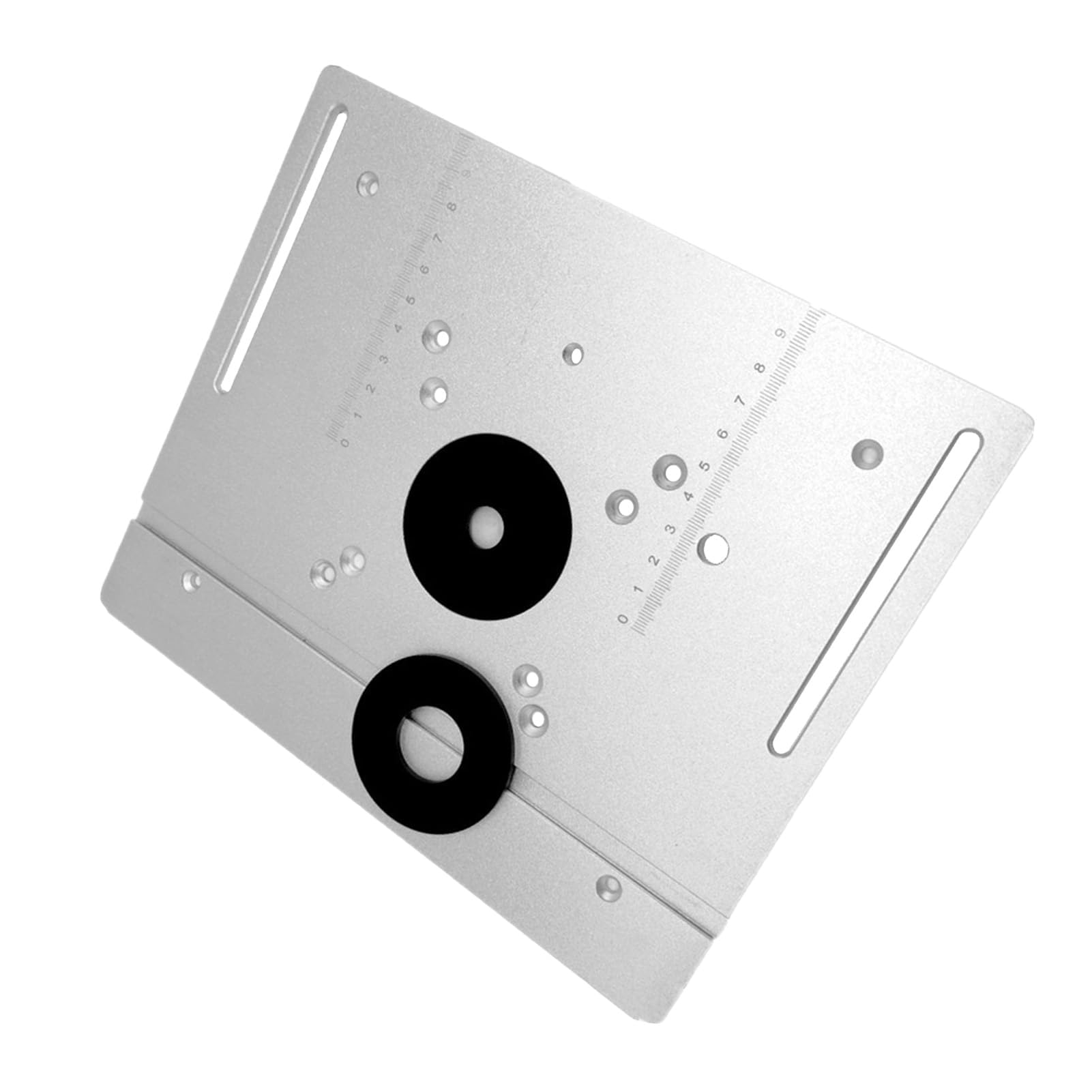 Placa de Inserción de Aleación de Aluminio de Alta Dureza 2 en 1 Tablero Abatible de Mesa de Enrutador para Fresadora de Banco de Carpintería Máquina Cortadora para Enrutador