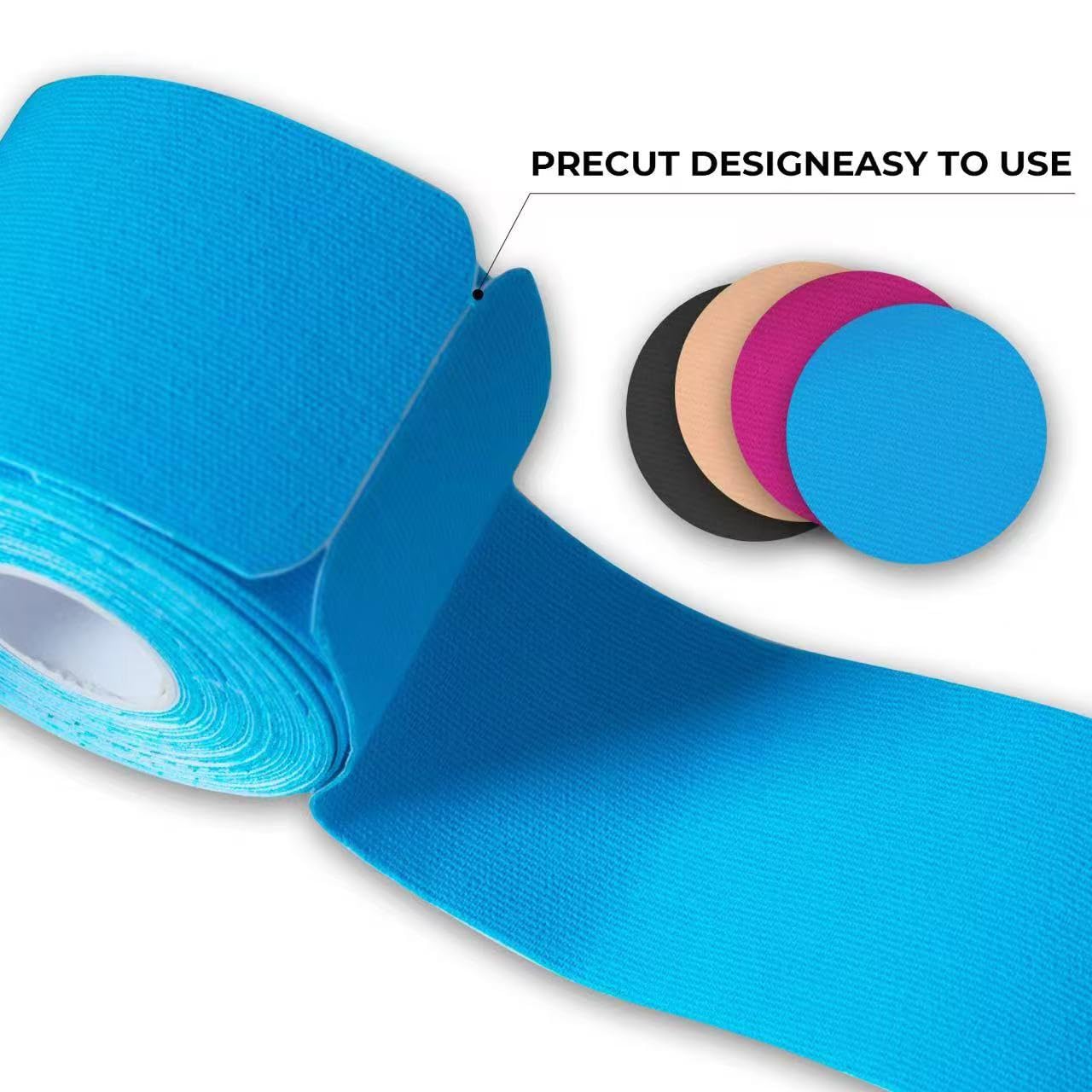 Kinesiology Tape precut (2 Rolls,40 Strips,2