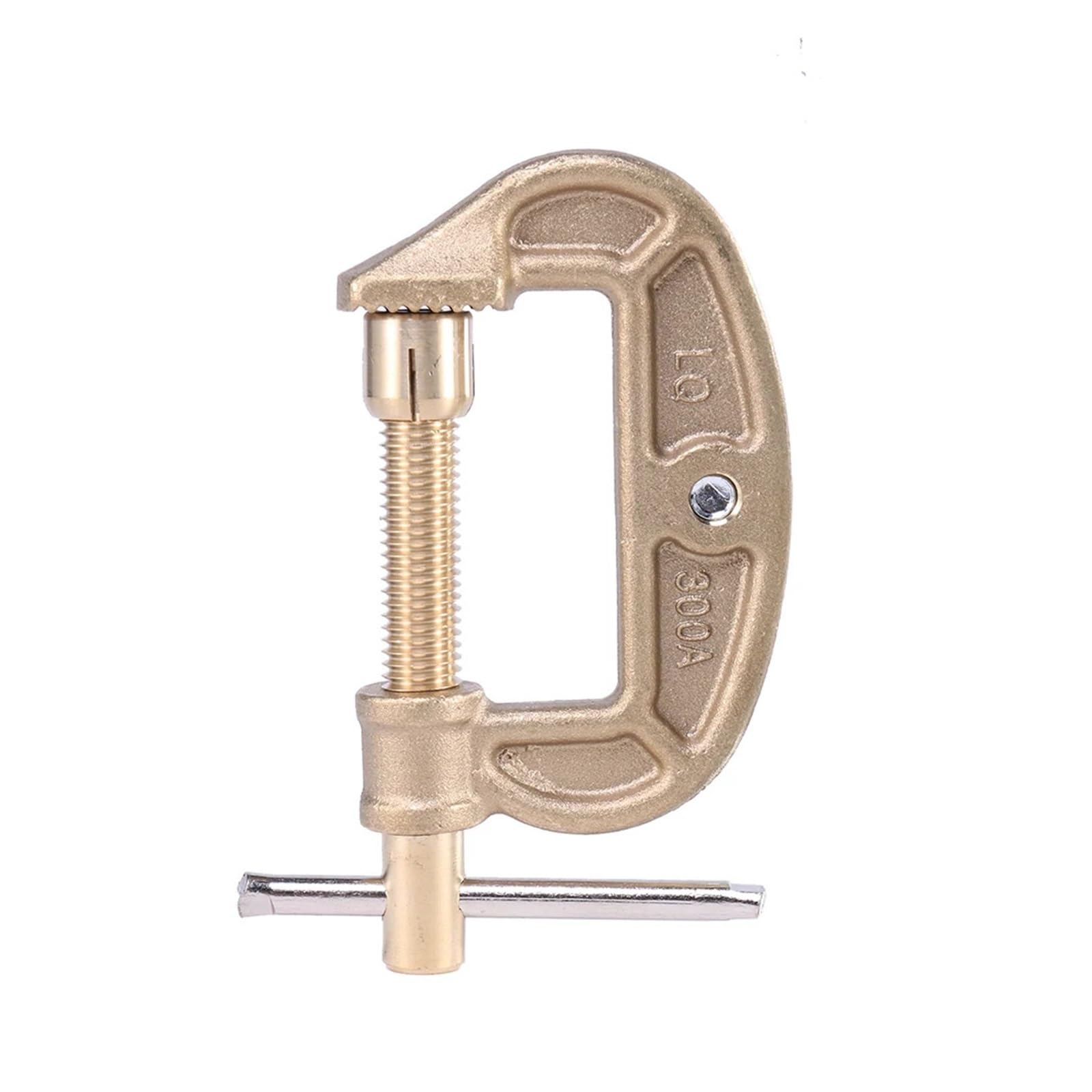 Toolnox One Color Welding Ground Wire Clamp 300A Electrode Clamp High Power Brass Grounding Work G-Shaped Ground Earth
