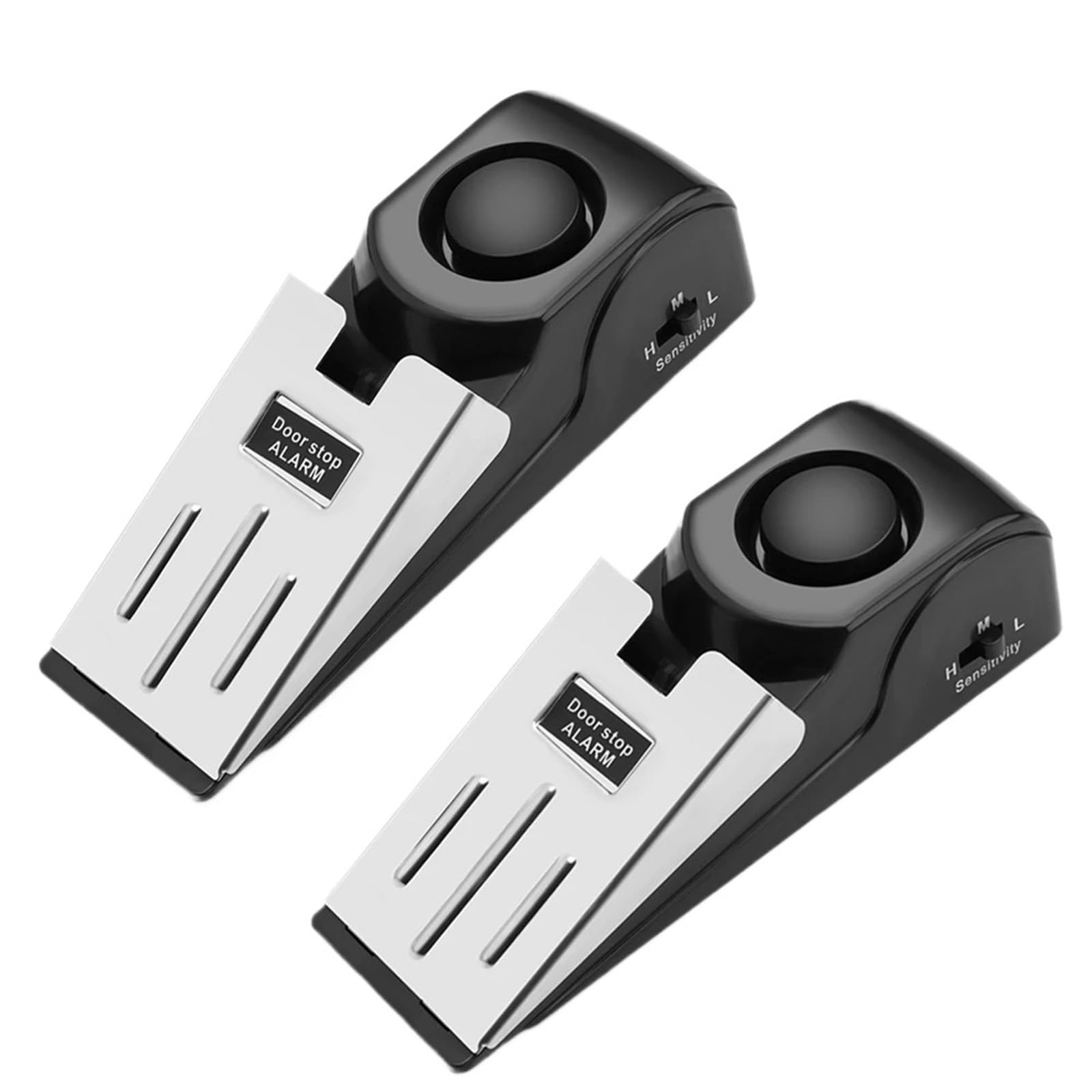Dsfihjo Door Stop Alarm 2Pcs Portable Alarm Door Stopper 120Db Portable Door Stopper Security Alarm(Door Stop Alarm 2Pcs)