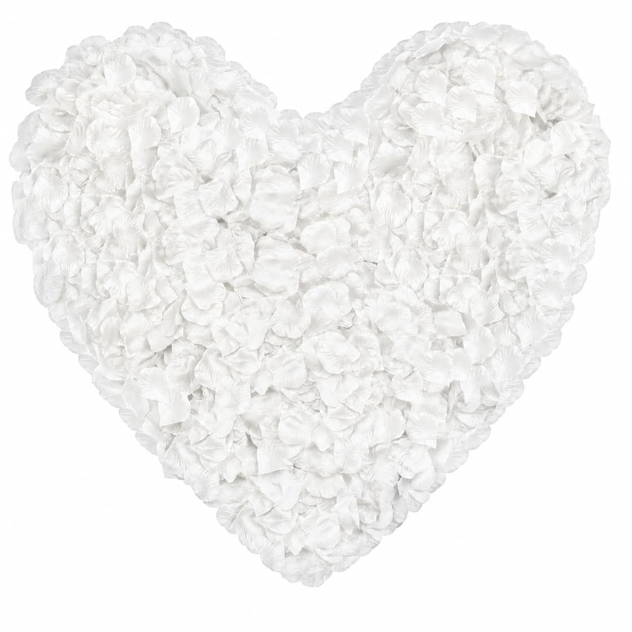 Lafefe 1100 Pcs White Rose Petals, Quality Artificial Flowers for Bedroom, Romantic Wedding Anniversary Decorations, Valentine's Day, Marry Me Proposal(White)