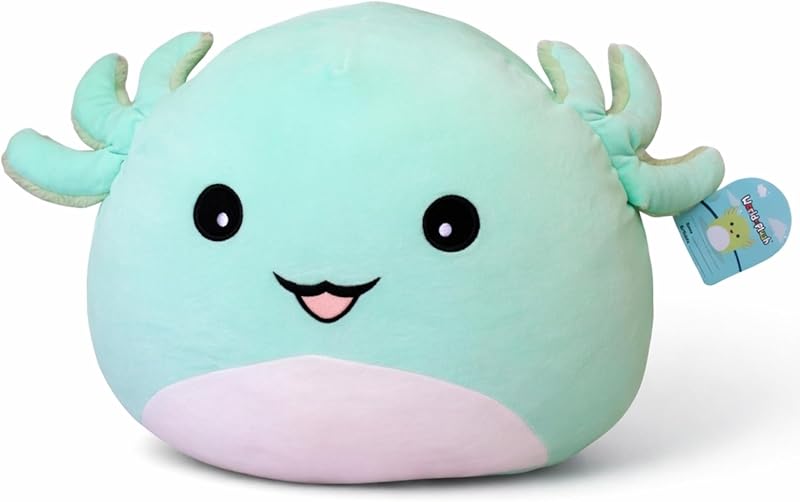 Juguete de almohada de felpa Jumbo Axolotl - 29 pulgadas grande Squishy gigante XXL relleno