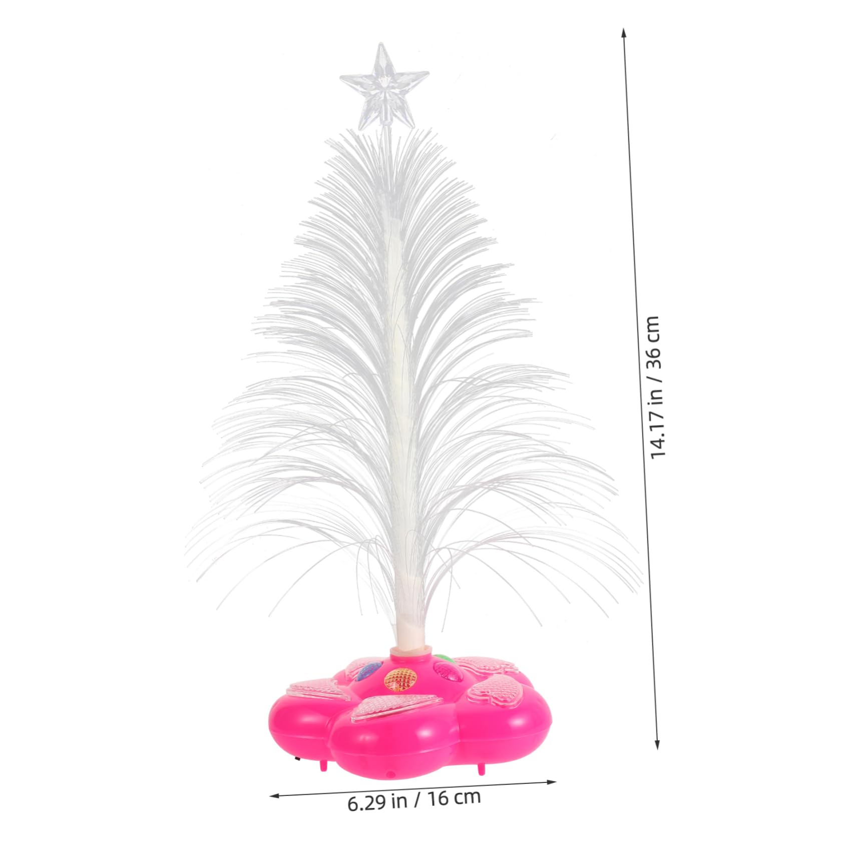 AUTSUPPL Colorful Fiber Optic Christmas Tree Lamp Random Color LED Night Light for Home Decor Party and Holiday Celebrations Lightweight No Battery Required Creates Warm Atmosphere