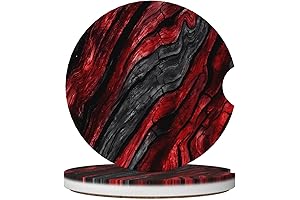 Slick Red Car Coasters: Protect Your Cup Holders in Style