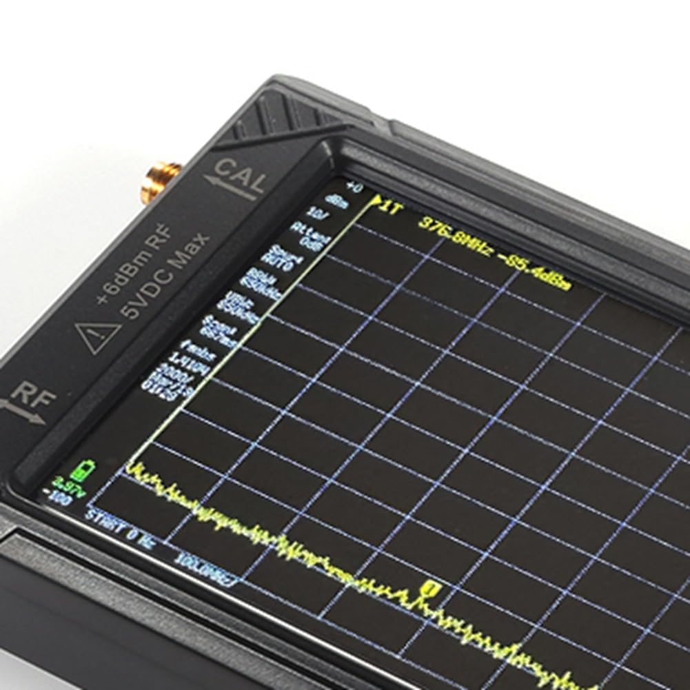Analizador de Espectro Portátil de 100 KHz A 5,3 GHz, Pantalla ULTRA de 4 Pulgadas, Generador de Señales RF 2 en 1 con Tarjeta de 32 GB
