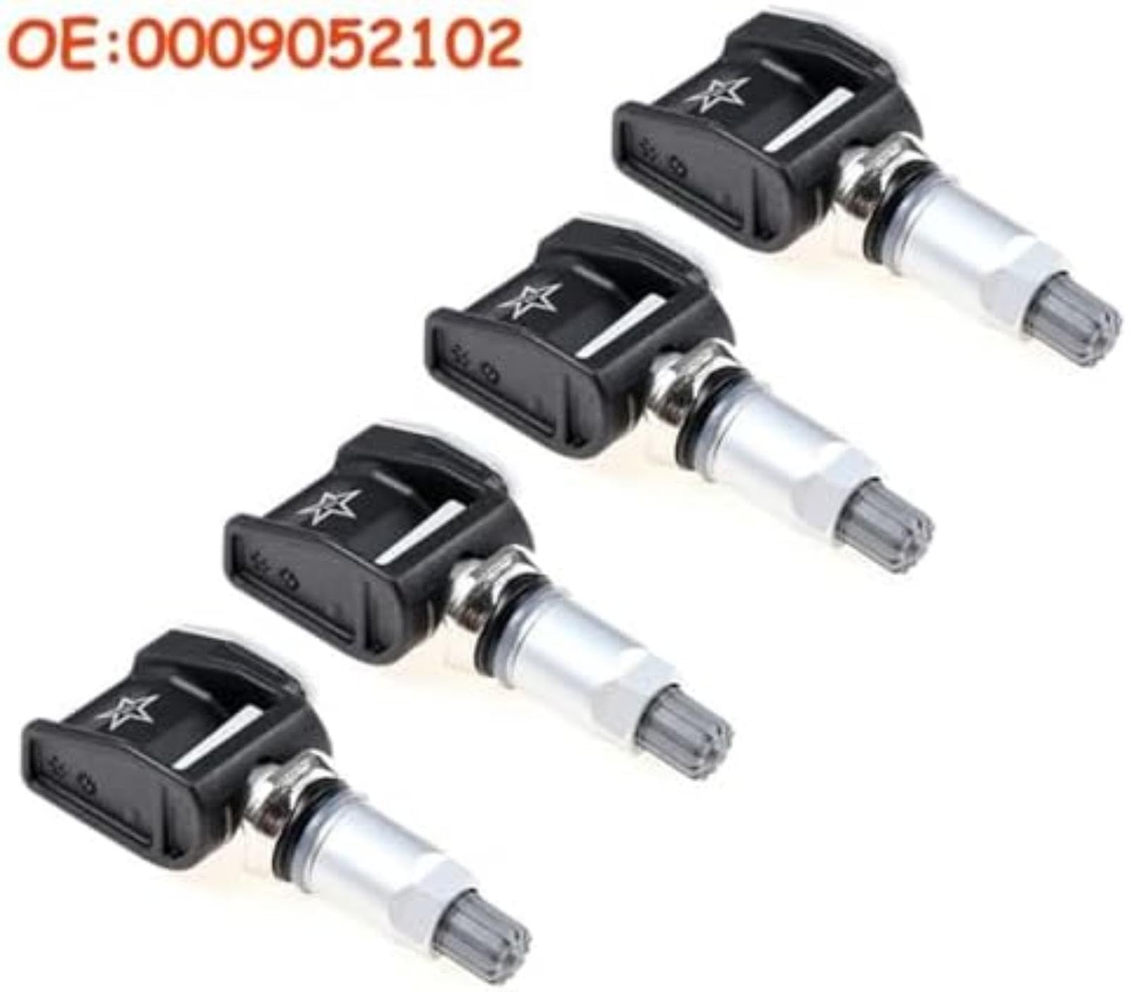Czujnik monitorowania ciśnienia w oponach samochodowych, zestaw 4 szt., do klasy E W213 CLS TPMS, numer katalogowy 0009052102 A0009052102 36106887140 6887140-01 Urządzenie ostrzegające o