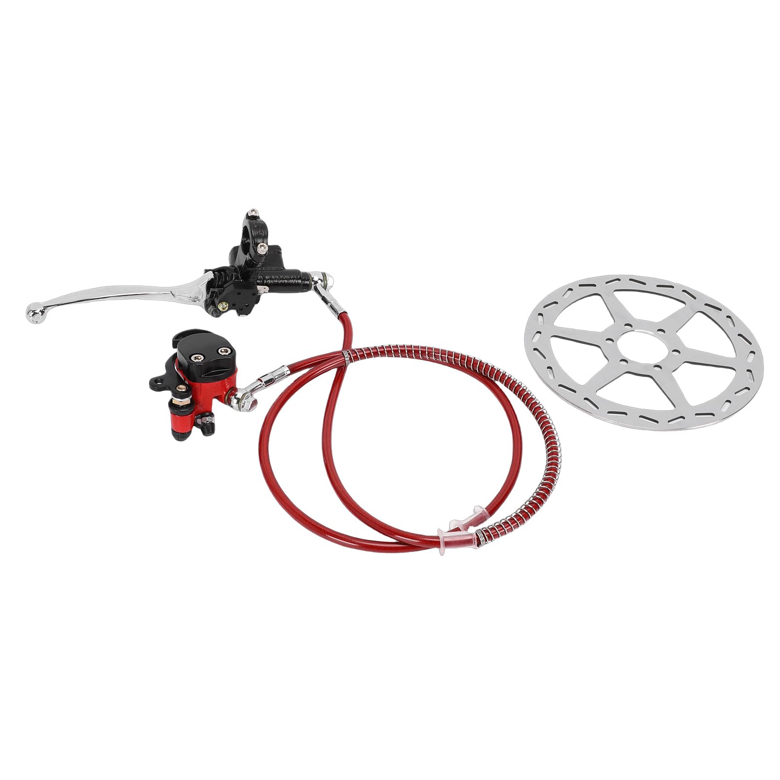 Fockety Kit Freno Idraulico a Disco per Mini Moto, Rotore da 180mm