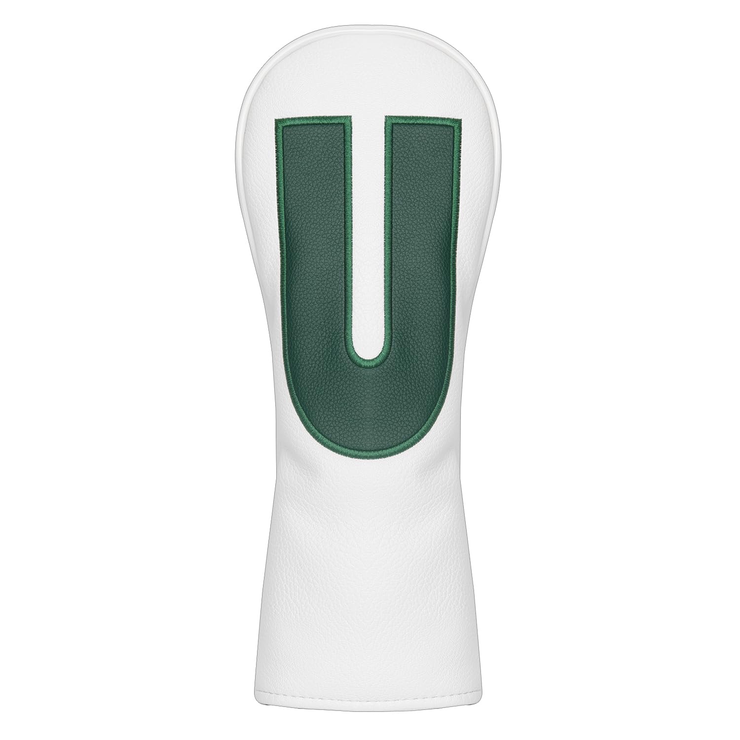 SHABIER Pu Leather Waterproof Golf Headcover with Number Design for Golf Club (White, #U Hybird)