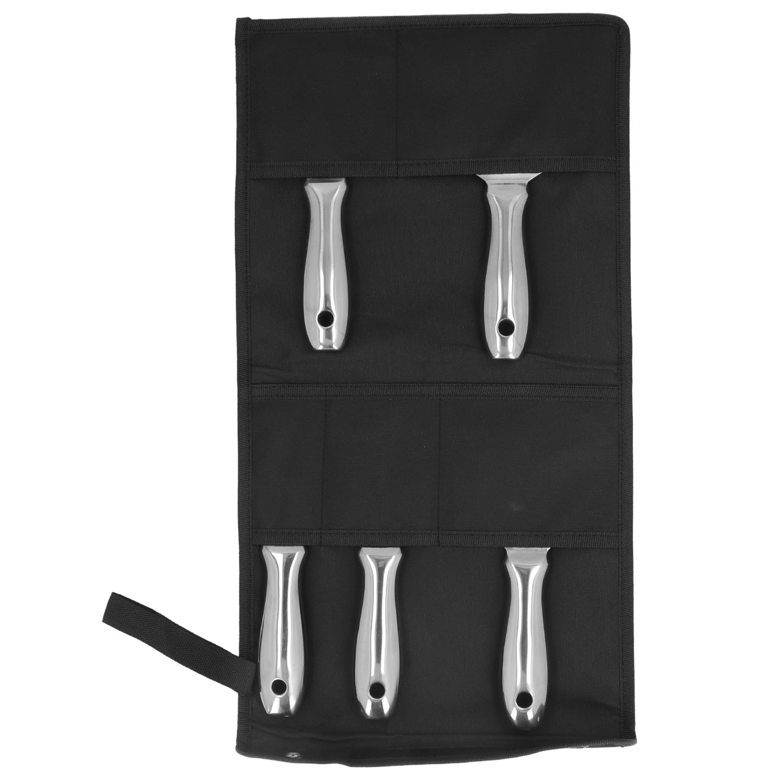 WALFRONT Ensemble de Grattoirs à Mastic en Acier Inoxydable, Lames Métalliques Durables, Tailles de 2 à 6 Pouces pour le Nettoyage du Plâtre et du Coulis