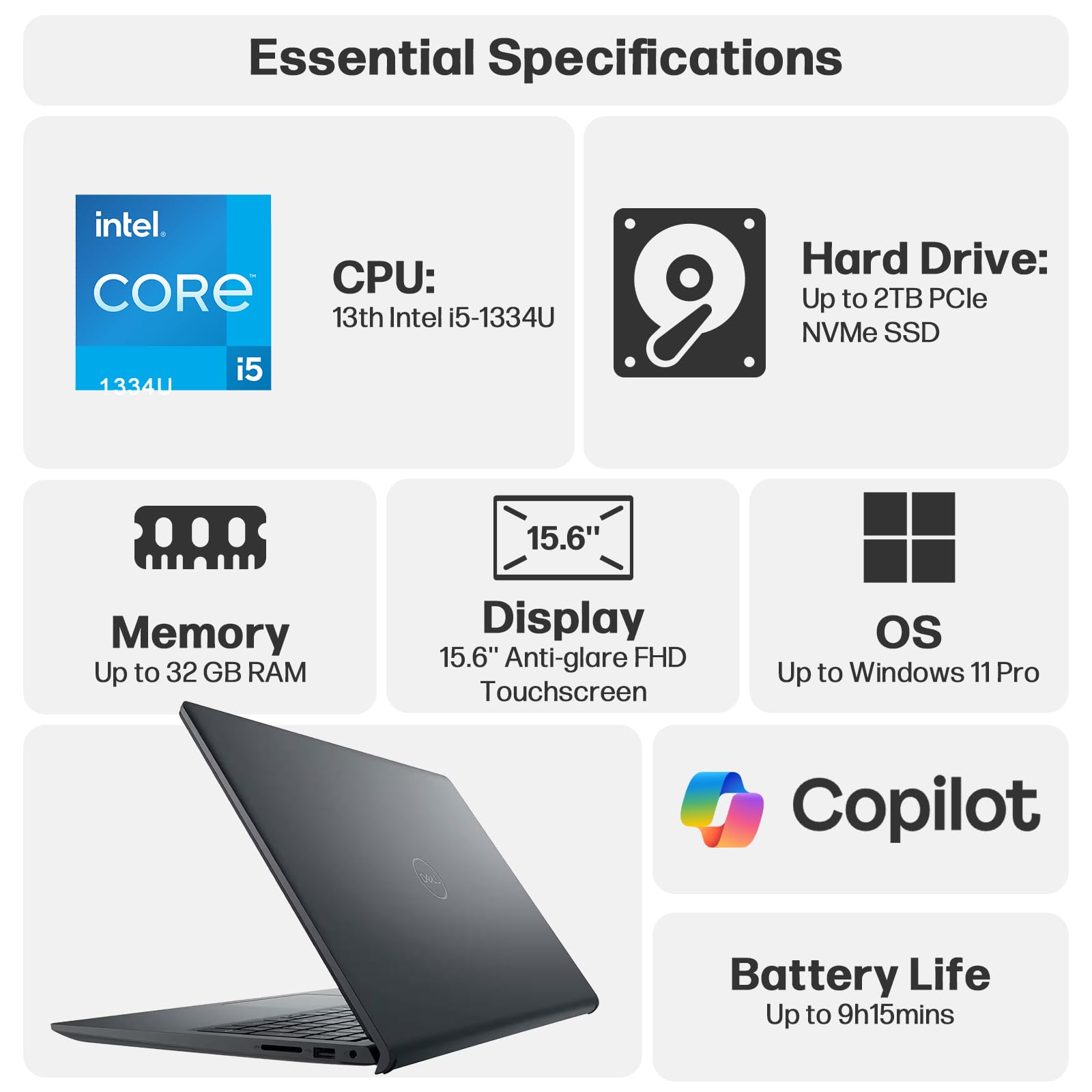 Amazon.com: Dell Inspiron 15 Touchscreen Laptop Computer for Home